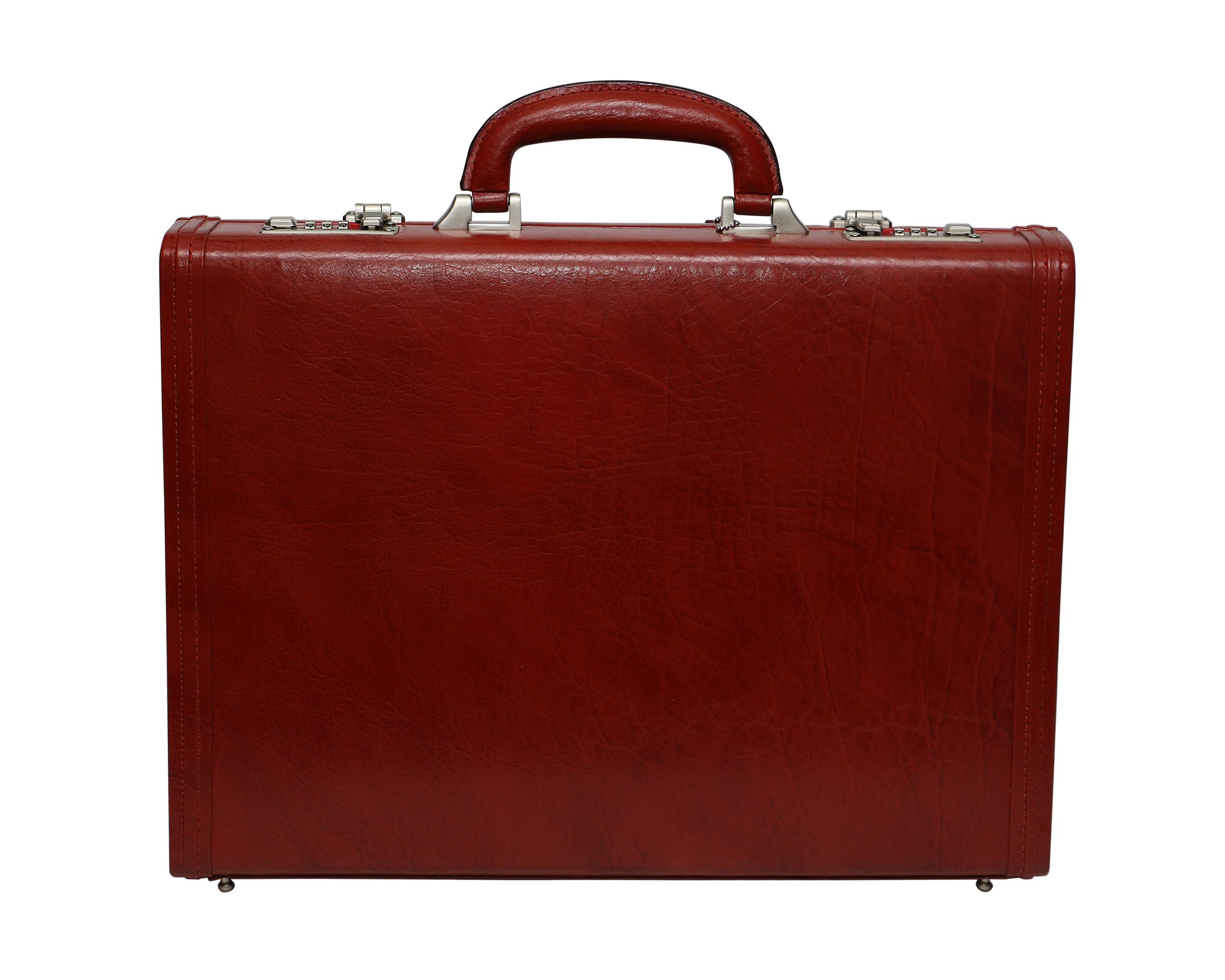 Genuine Leather Briefcase Laptop Compartment Expandable Features High-Security Combo Number Lock Briefcase Bag for Men-image-24