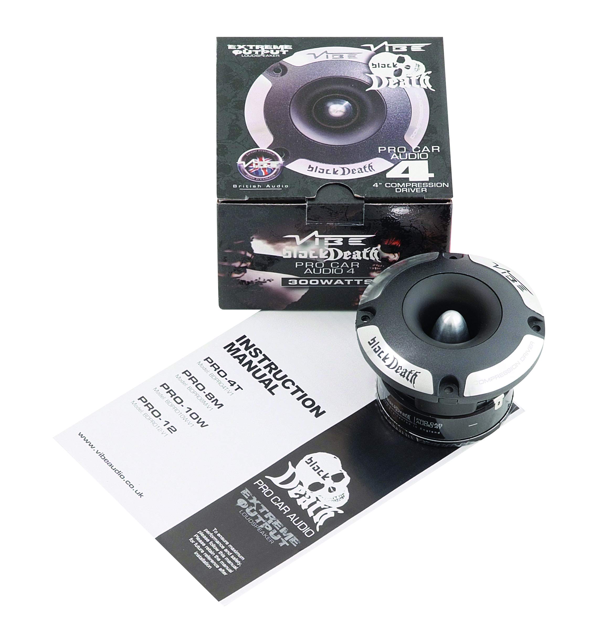 Vibe Black Death PRO 4T V1 Pro Audio Speaker (Black) : Amazon.in