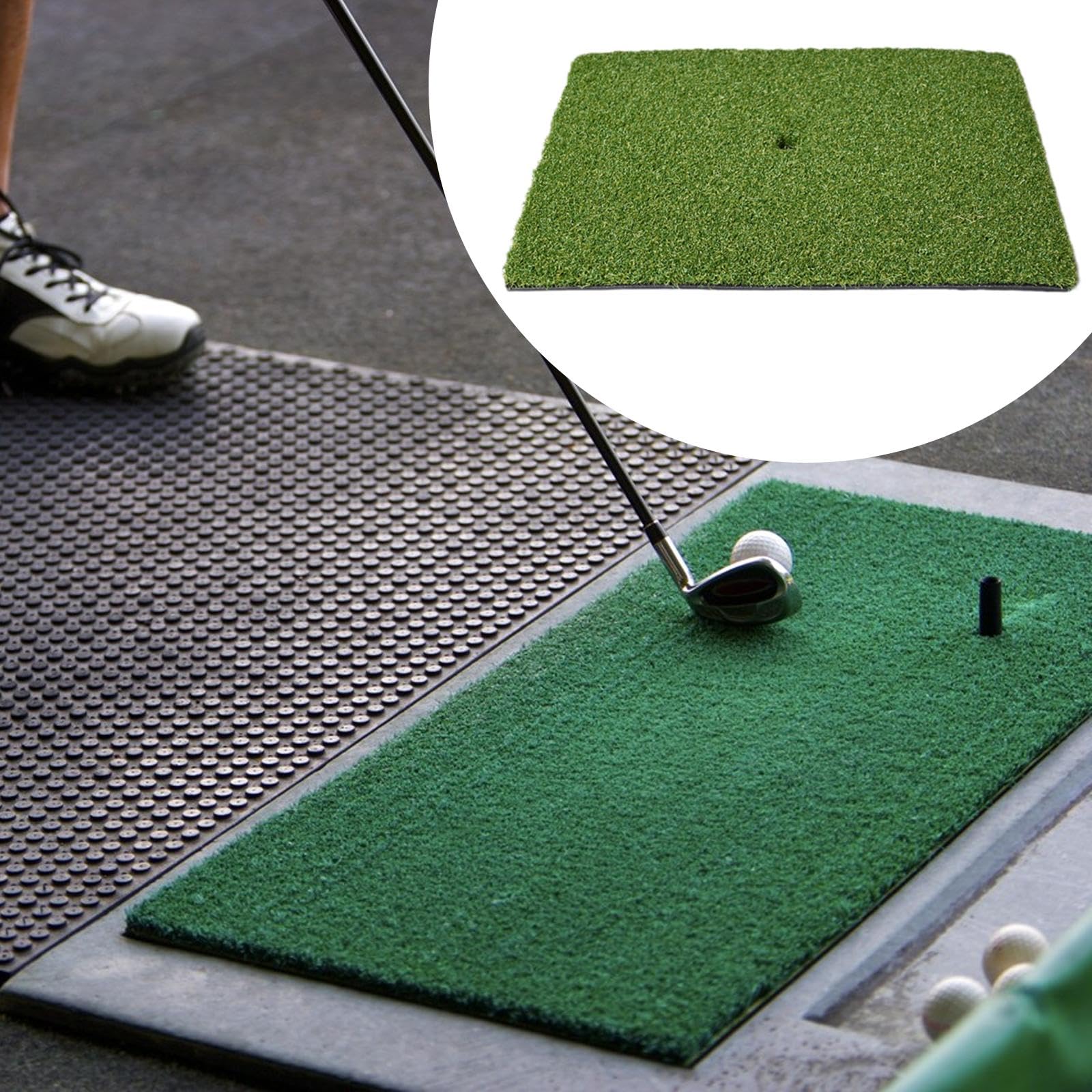 GOLF スタンス練習用 125cm 人工芝 ショットマット ゴルフ マット 簡単