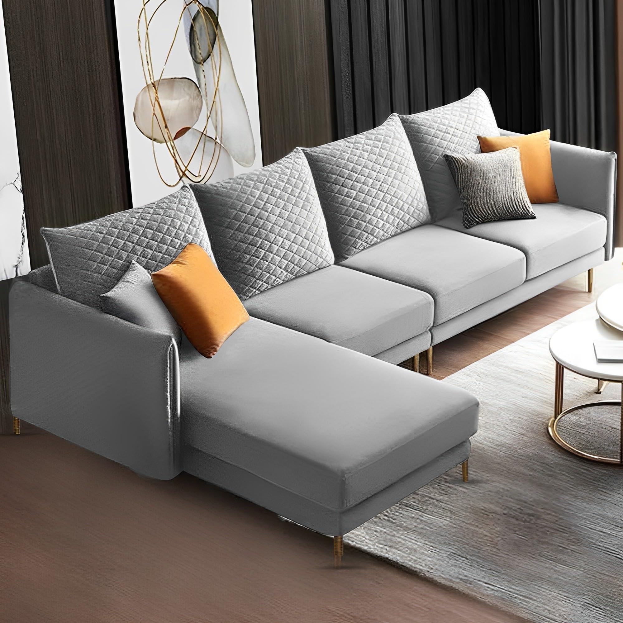 定価¥330,000＋送料　高級ソファブランド STANLEY'S GRAPEWOOD Stanley LHS 6 Seater L Shape Sofa Set for Living Room