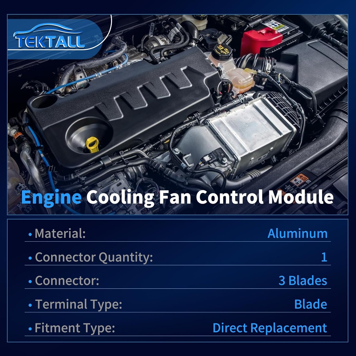 1137328365 Engine Cooling Fan Control Module For Ford Focus 2005-2012, For Mazda 3 2004-2009, 3 Sport 2009-2011, For Volvo C70 2004-2010, C30 2007-2012, S40 2004-2010, V50 2005-2010