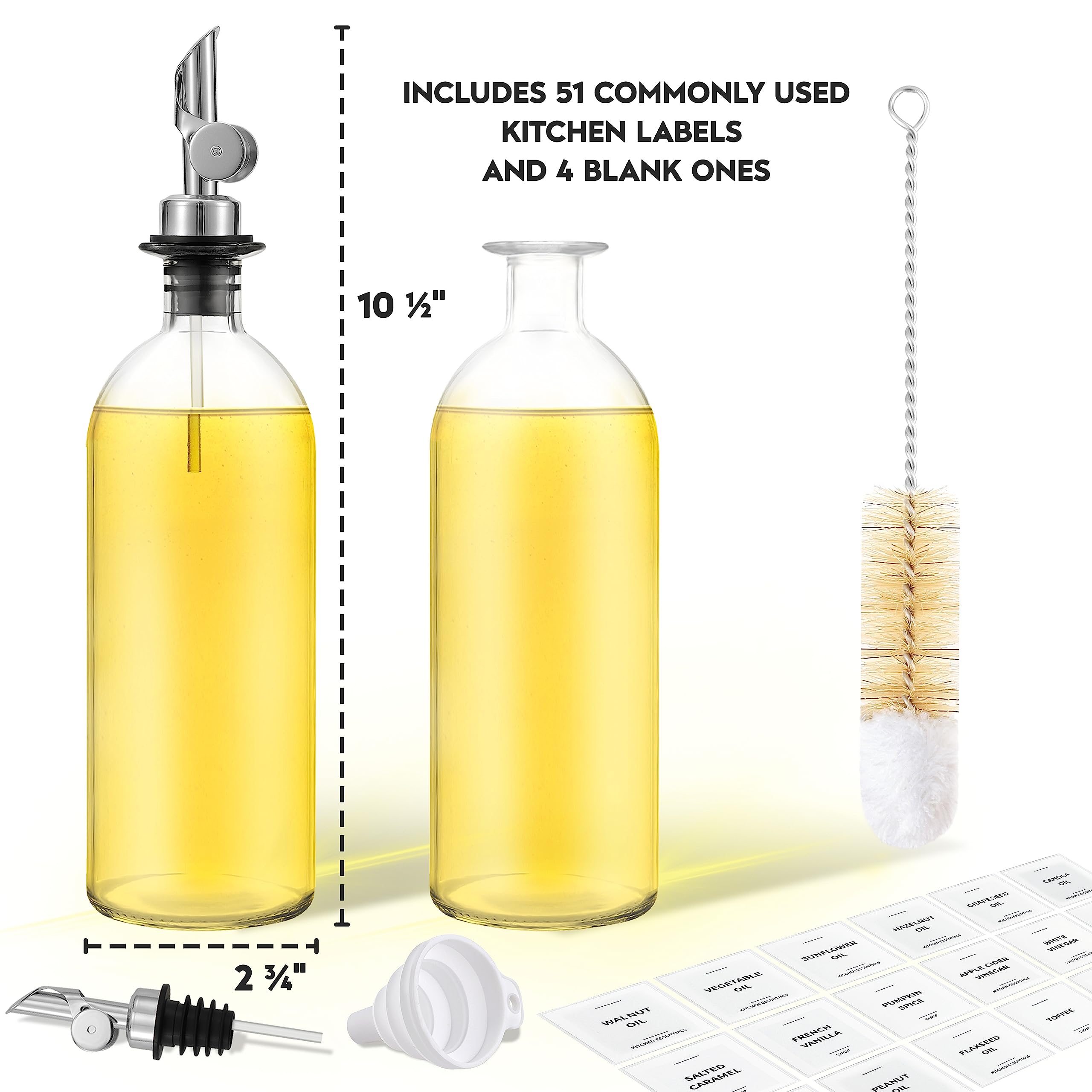Spaceneat Olive Oil Dispenser Bottle for Kitchen Coffee Syrup Dispenser, Elegant Olive Oil Bottles for Kitchen - Image 2