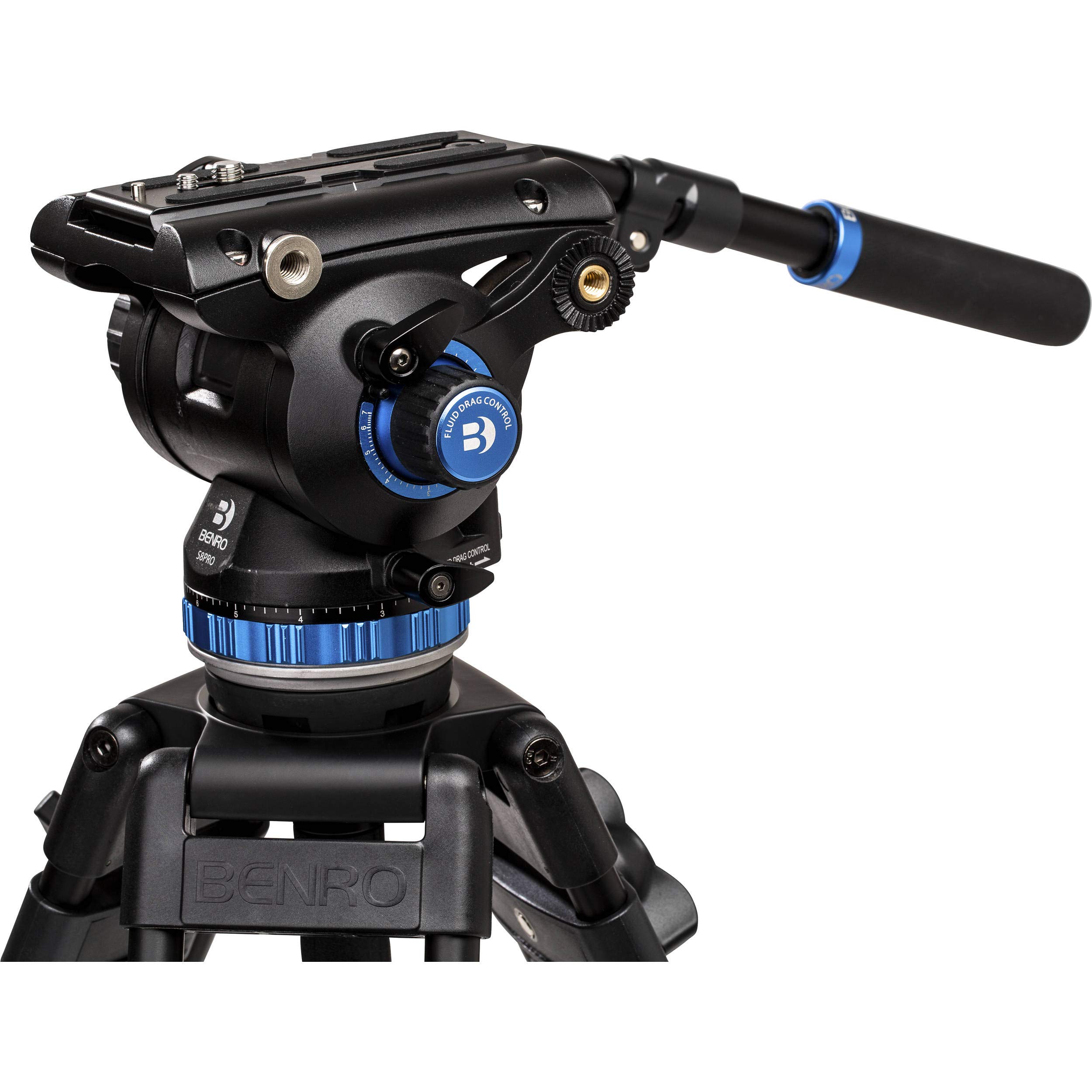 Amazon.com : Benro A673TM Dual Stage Aluminium Video Tripod S8PRO