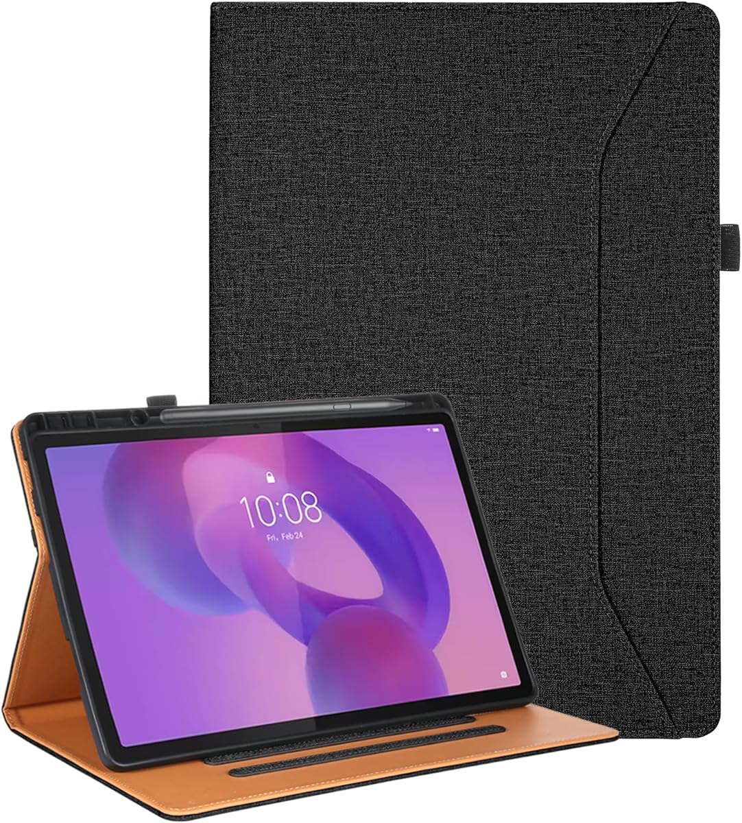 Case for Lenovo Idea Tab Pro with Pen Holder Shockproof Cover for Lenovo Idea Tab Pro Case 12.7 Inch 2025,Black
