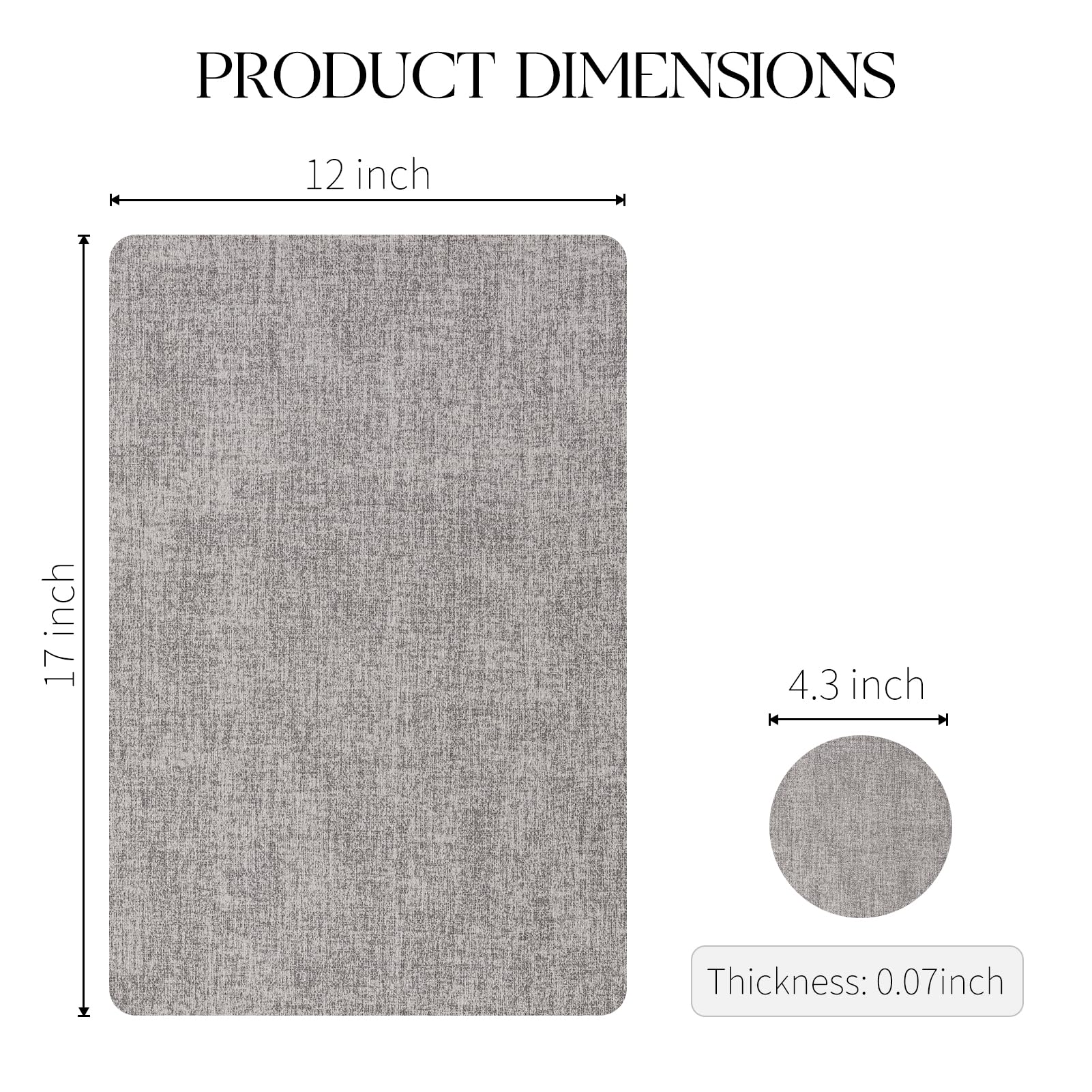 MOSAYT Juego de 4 manteles individuales de vinilo resistentes al calor con posavasos, 100 % impermeables, lavables, de piel sintética, para cocina, comedor, fiesta al aire libre, 12 x 18 pulgadas,