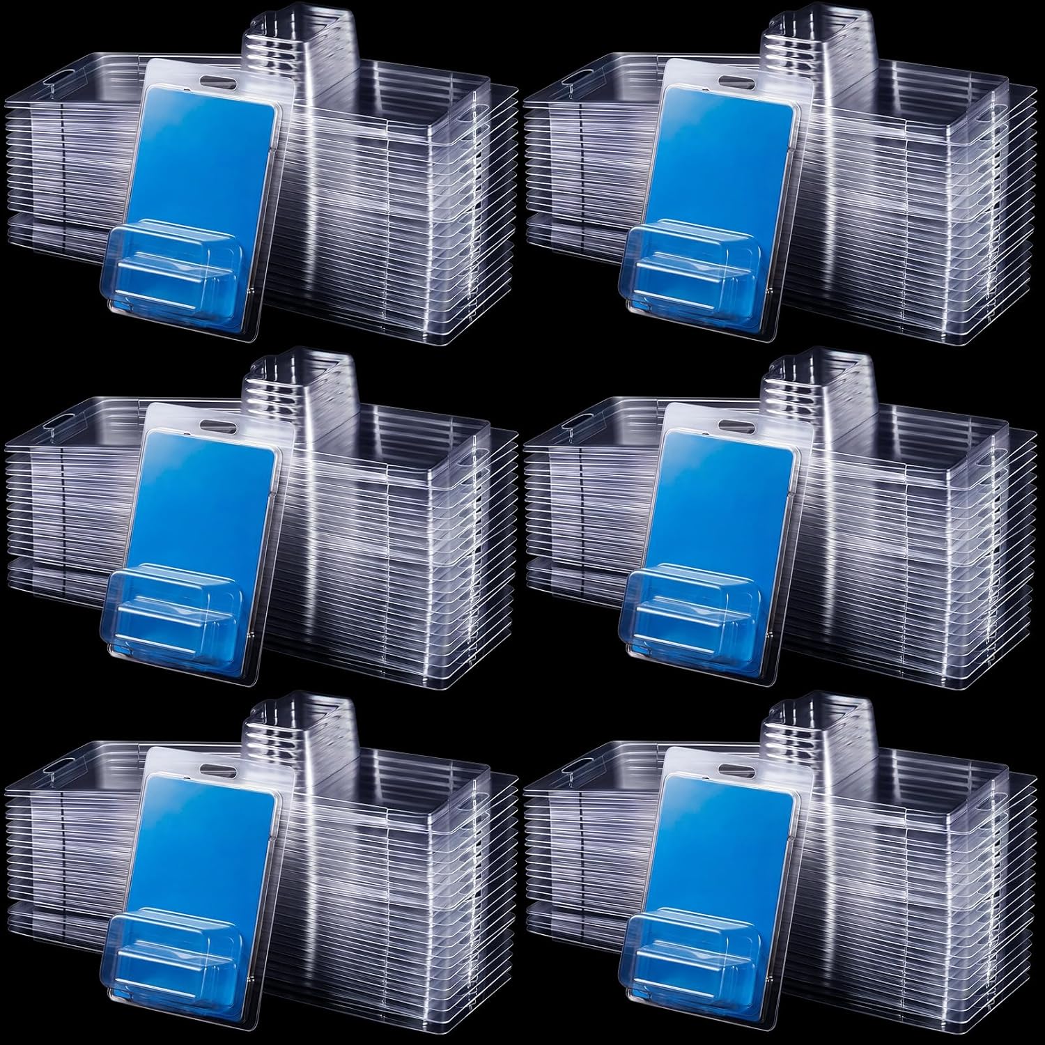 Wesiti 120 Pcs Protector Case Compatible with Hot Wheels Plastic Model Car Clamshell Cases Display Clear Protective Car Blister Pack Covers for Storage, 7.5 x 5 x 2 Inch