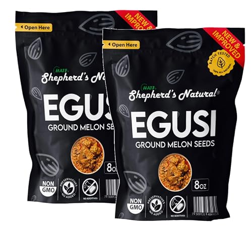 Egusi By Shepherd’s Natural,Ground Melon Seed, 1 lb /16 oz