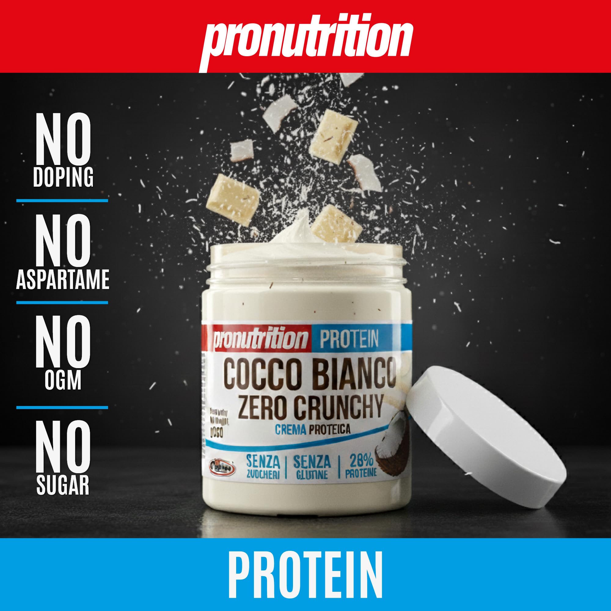 Pro Nutrition - Cocco Zero 350 grammi - Biancococco Crunchy