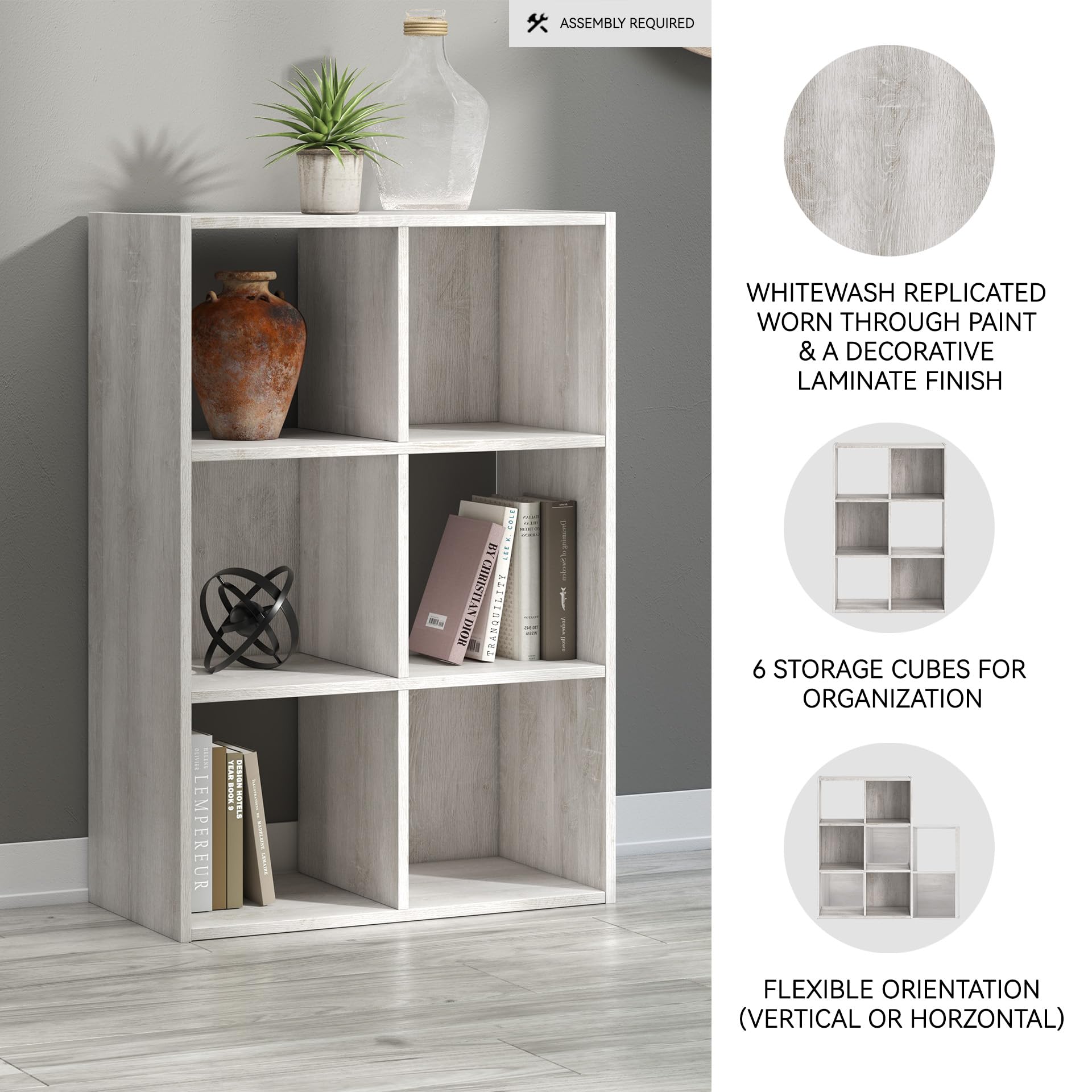 Amazon.com: Signature Design by Ashley Paxberry Coastal 6 Cube