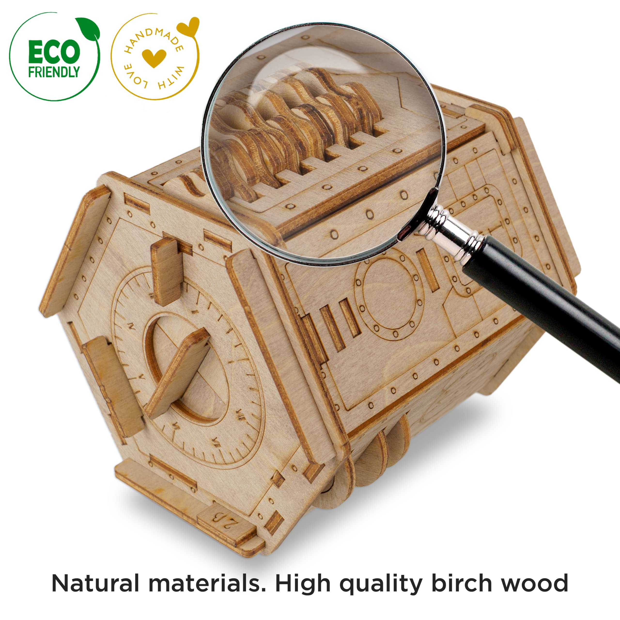 Buy ESC WELT Fort Knox Brain Puzzle Box Wooden Escape Room Games in a