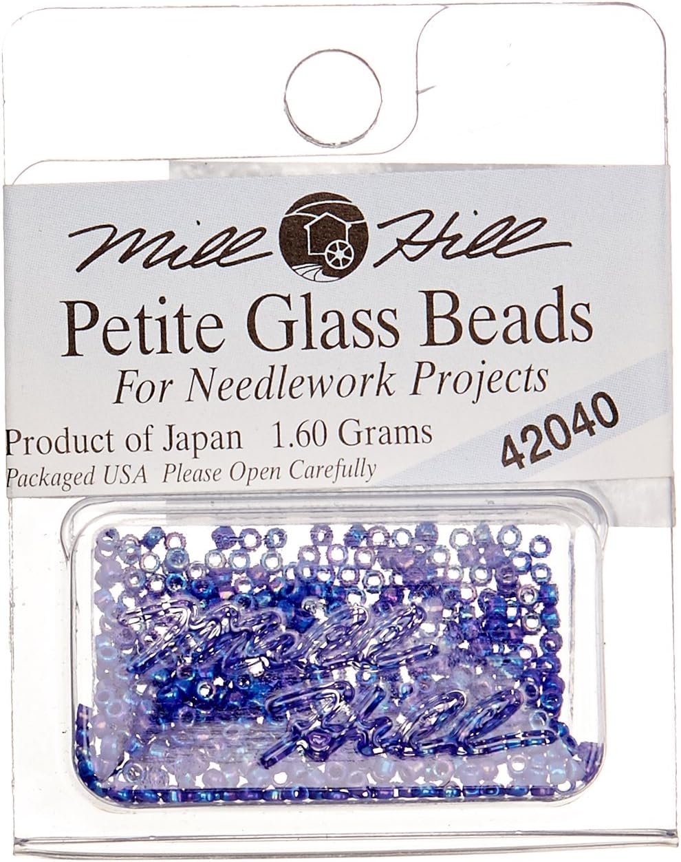 Mill Hill Petite Glass Seed Beads, Periwinkle