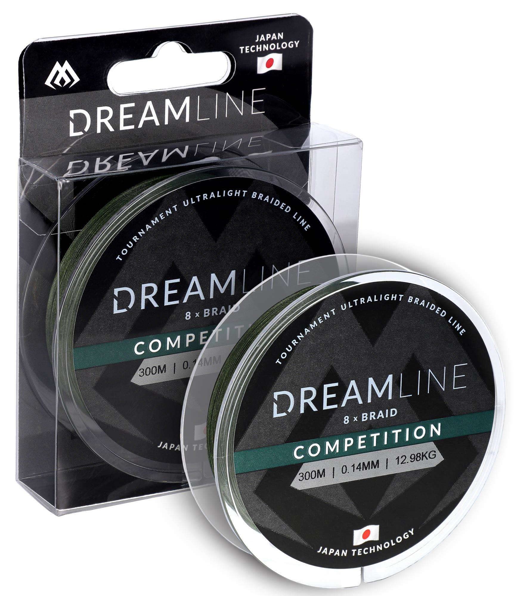 Plecionka - Dreamline Competition - 0.18mm/18.32kg/300m - ZIELONA