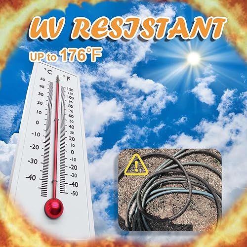 Miniatura 4 de Cupohus Manguera de agua para autocaravana de 50 pies con extremos de alivio de tensión, manguera de agua potable resistente a las torceduras,