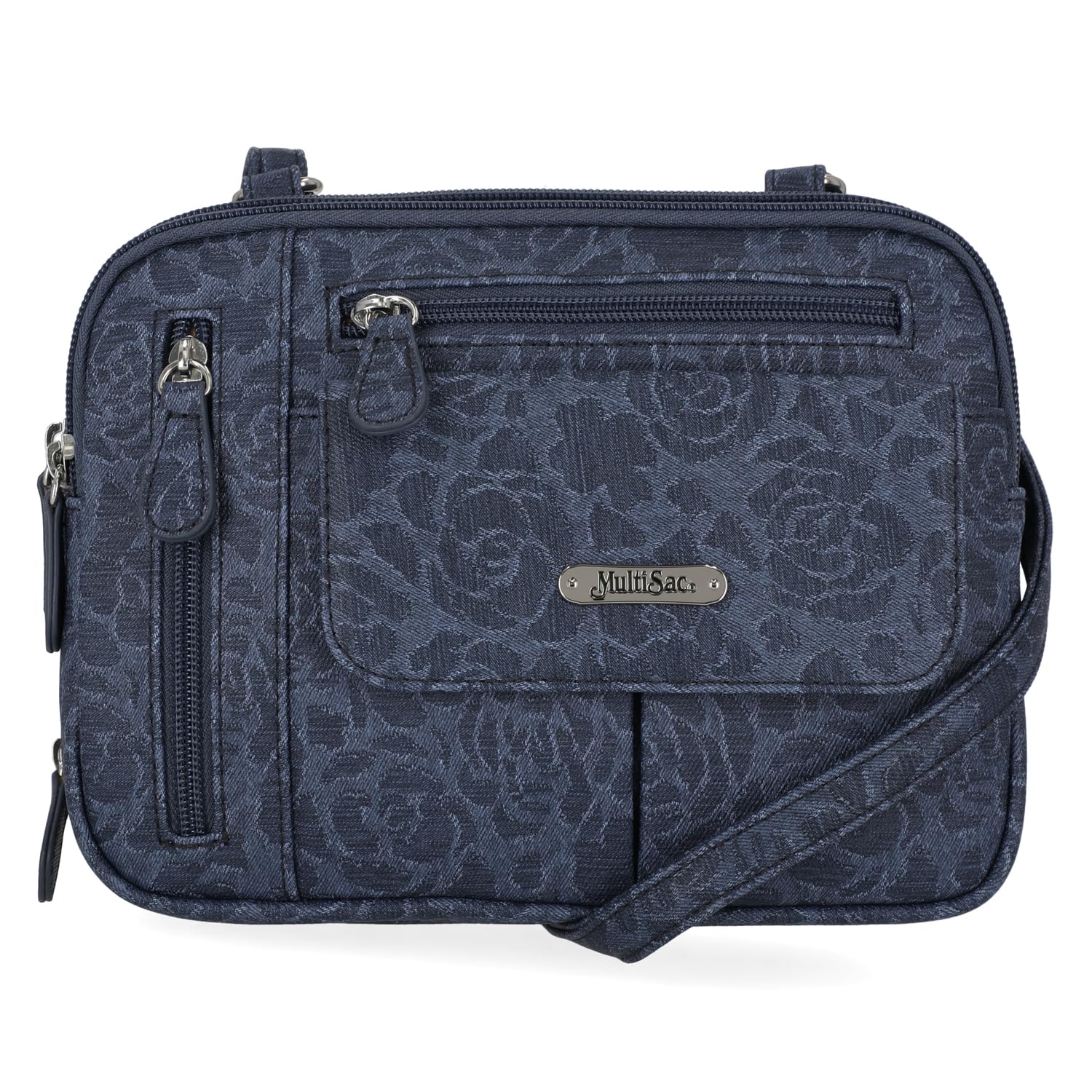 MultiSac - Zippy Triple Compartment Crossbody Bag, Borsa a tracolla Donna