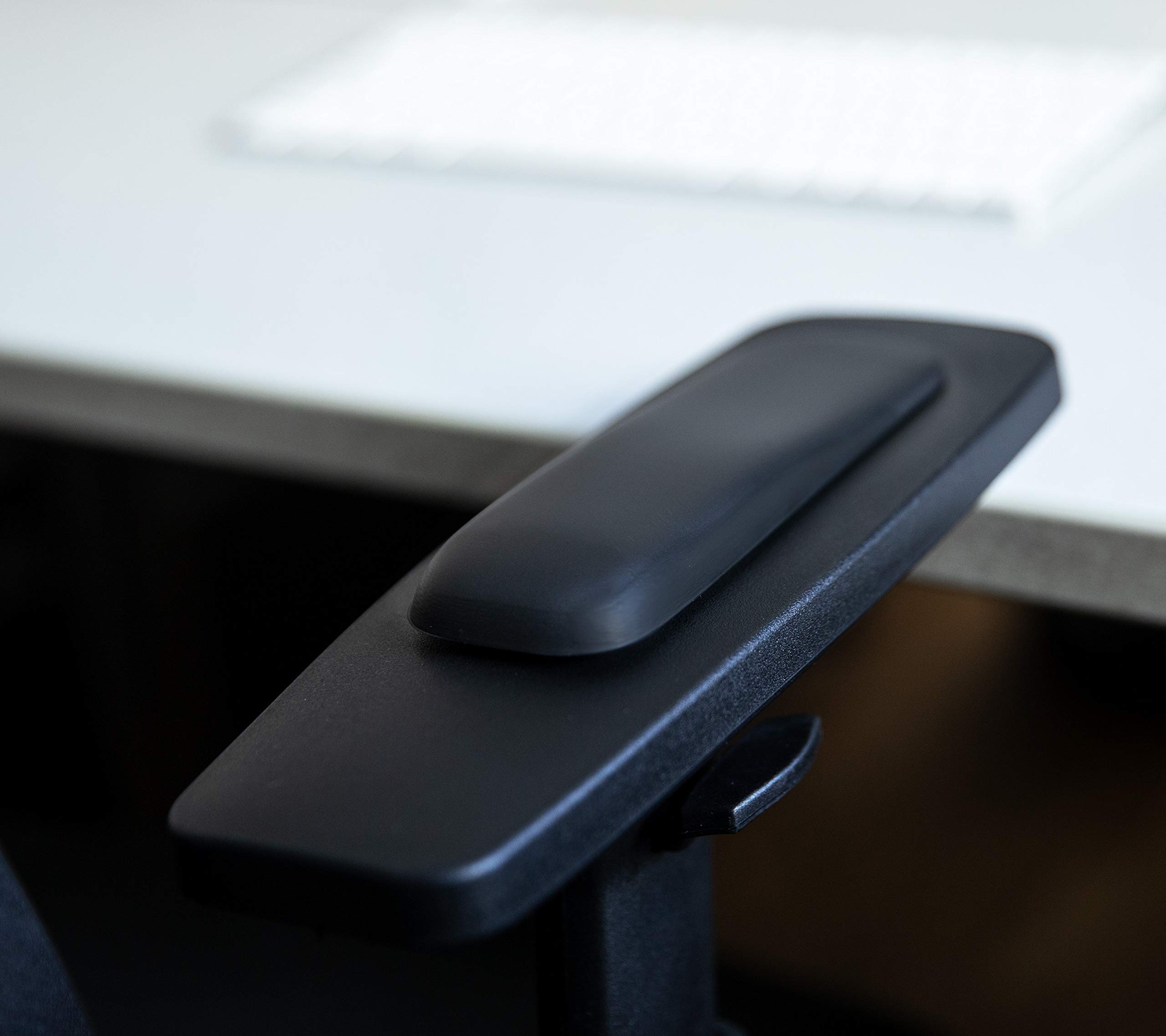 Gel-Buddy Chair Die Armauflage für den Bürostuhl Gaming-Stuhl oder Schreibtischstuhl, Farbe:schwarz, Größe:15 x 5cm