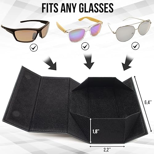 Miniatura 3 de SIGONNA Glasses Case for Eyeglasses - Eye Glass Cases for Women Men - Sunglass Case