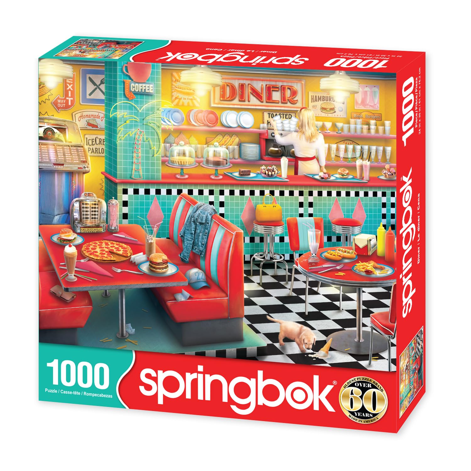 Amazon | Springbok's 1000ピース ジグソーパズル ダイナー 米国