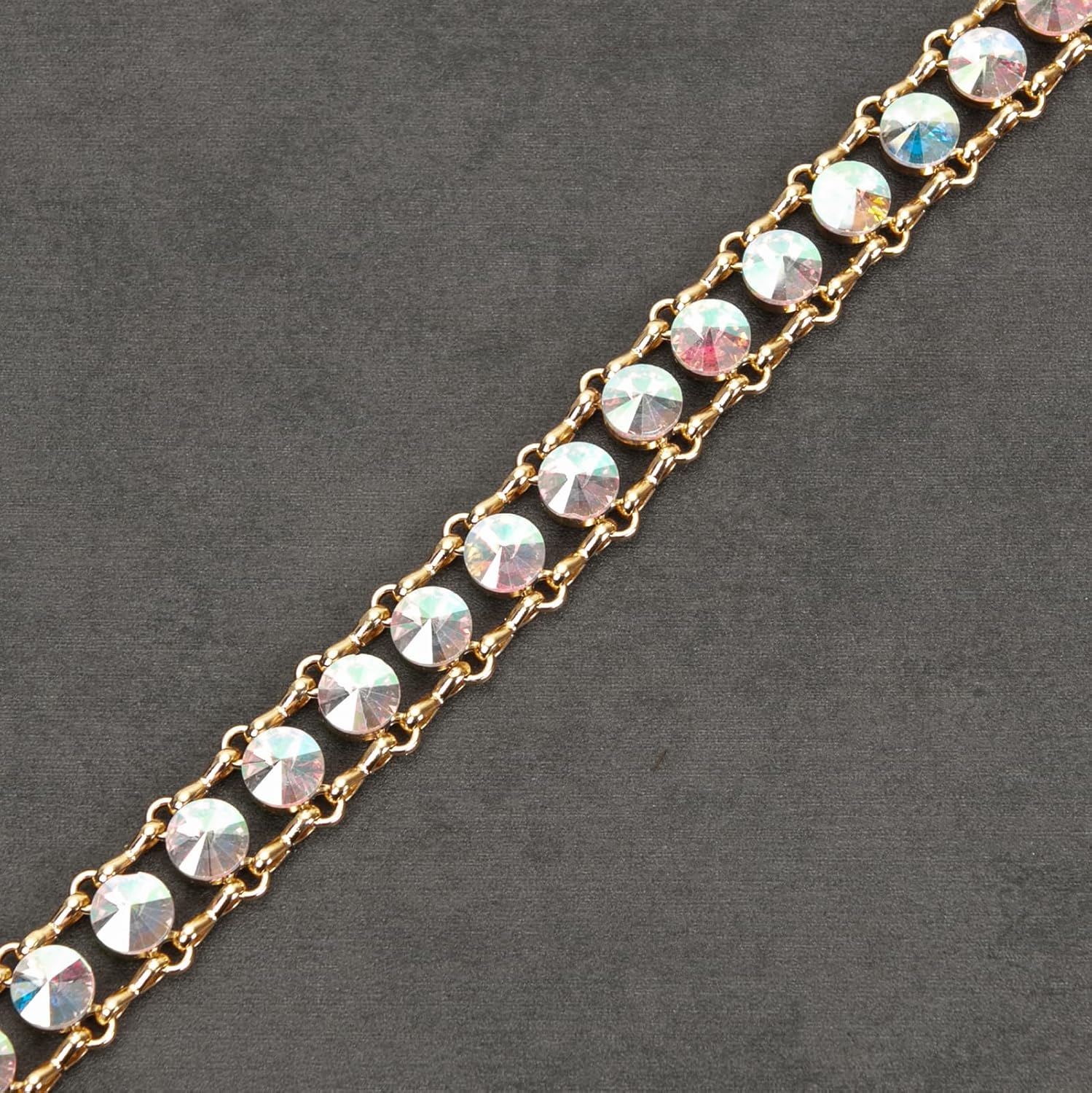 ILuvatar glass diamond chain belt metal metal belt women's western style belt women's belt bling bling F009 - Image 4