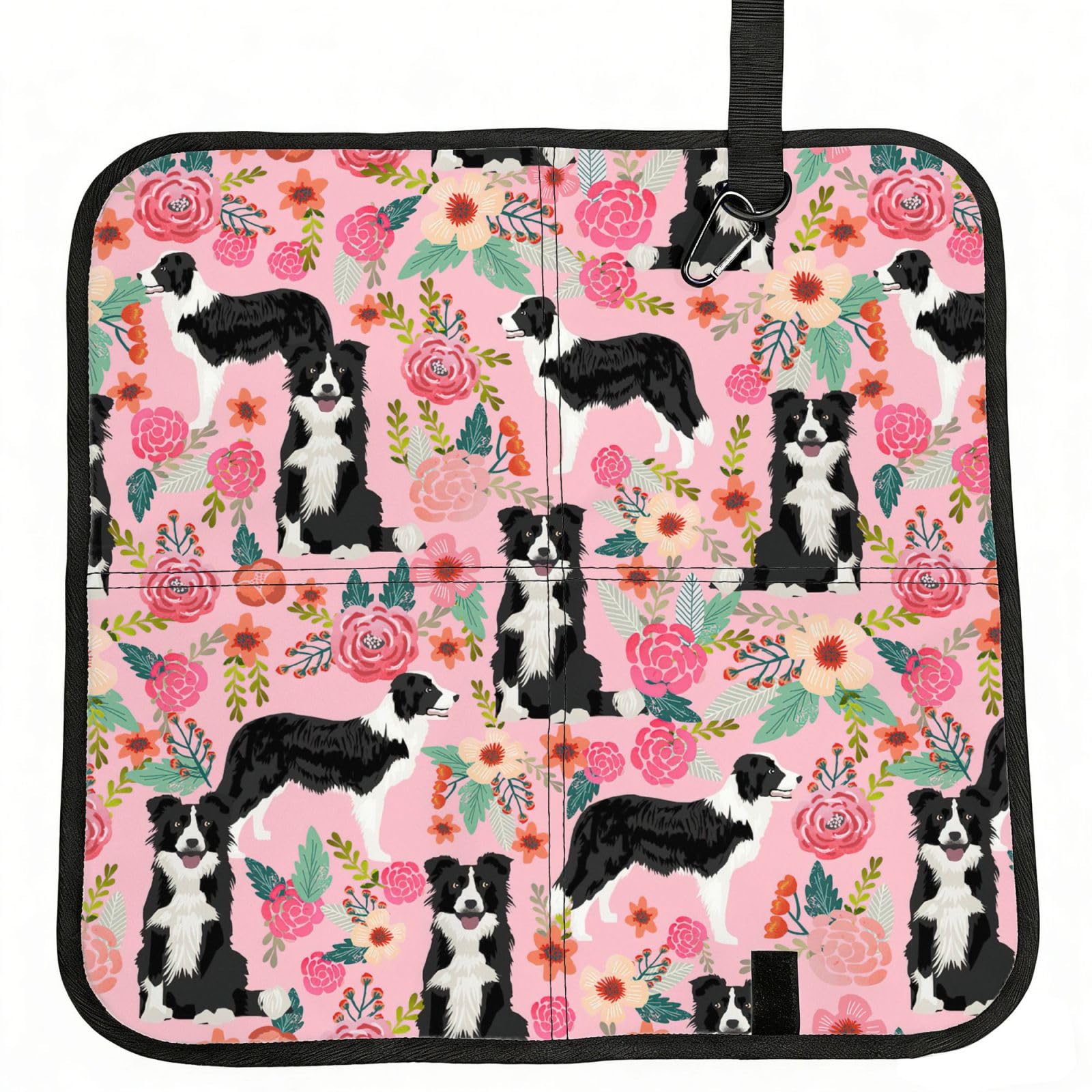 PPHGUT Dog Print Foldable Seat Cushion Waterproof Portable Chair Pad Travel Outdoor Picnic Camping