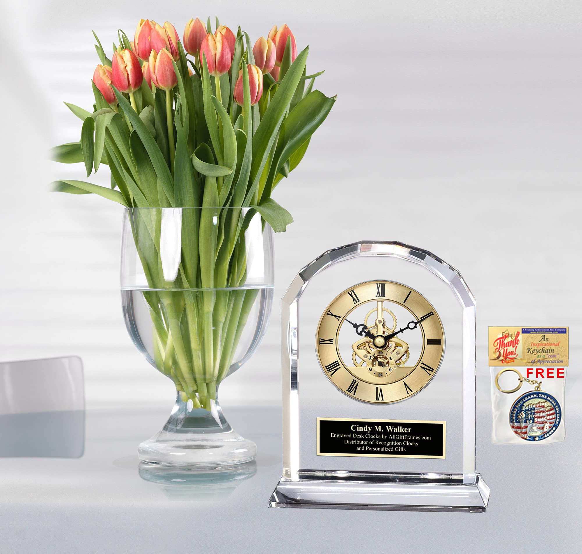 3dRose - Gregorian Monk in Prayer Wearing Hooded Cassock - Desk Clock - (dc-351258-1)