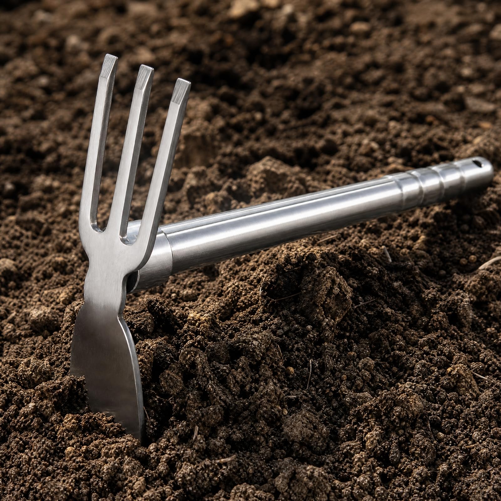 Attrezzo da Giardino in Acciaio Inox 304 con Manico Maneggevole Attrezzi Manuali da Giardino Antiruggine per Fioriti, Stile C