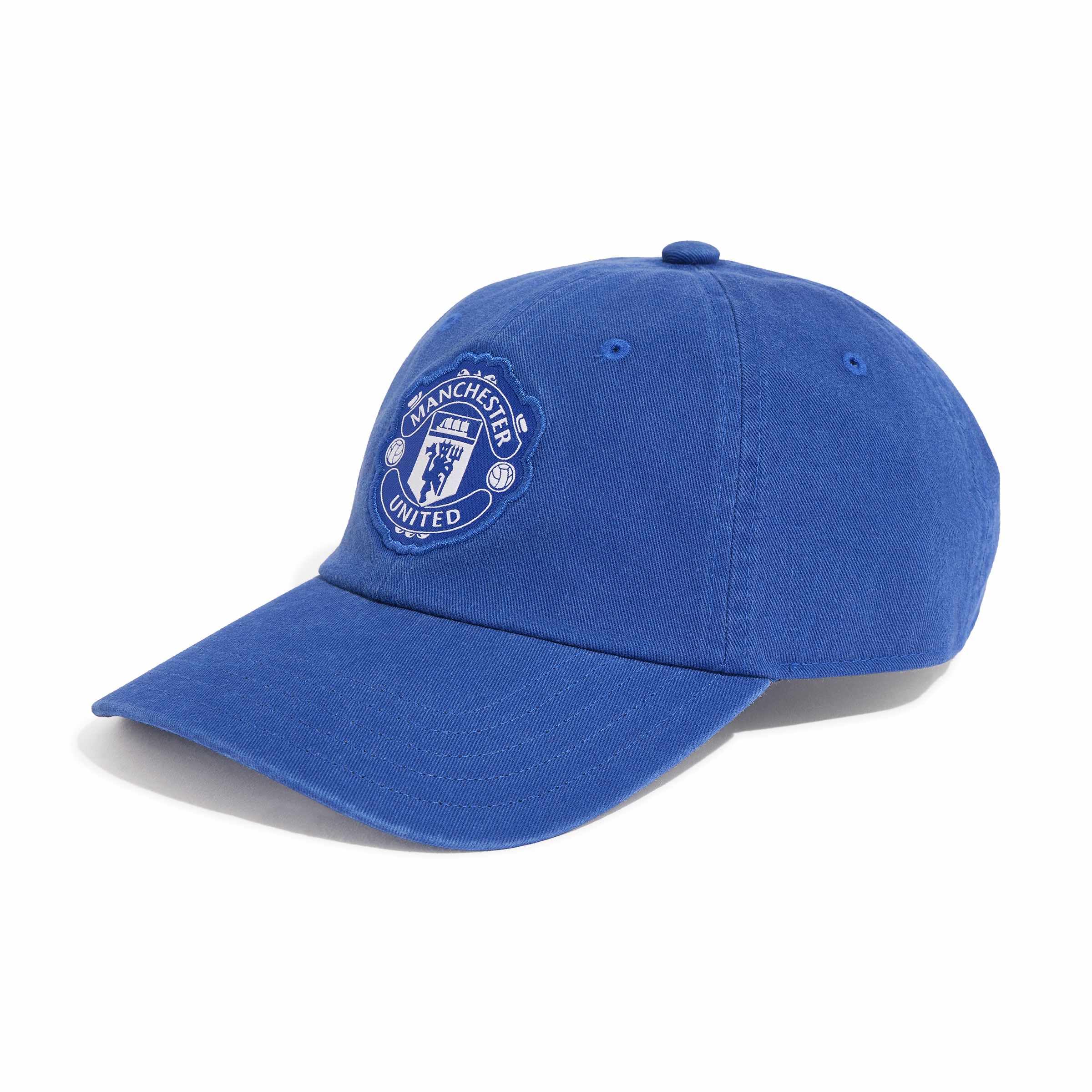 adidas Unisex Manchester United Dad Hat, Team Royal Blue/White, XS-S
