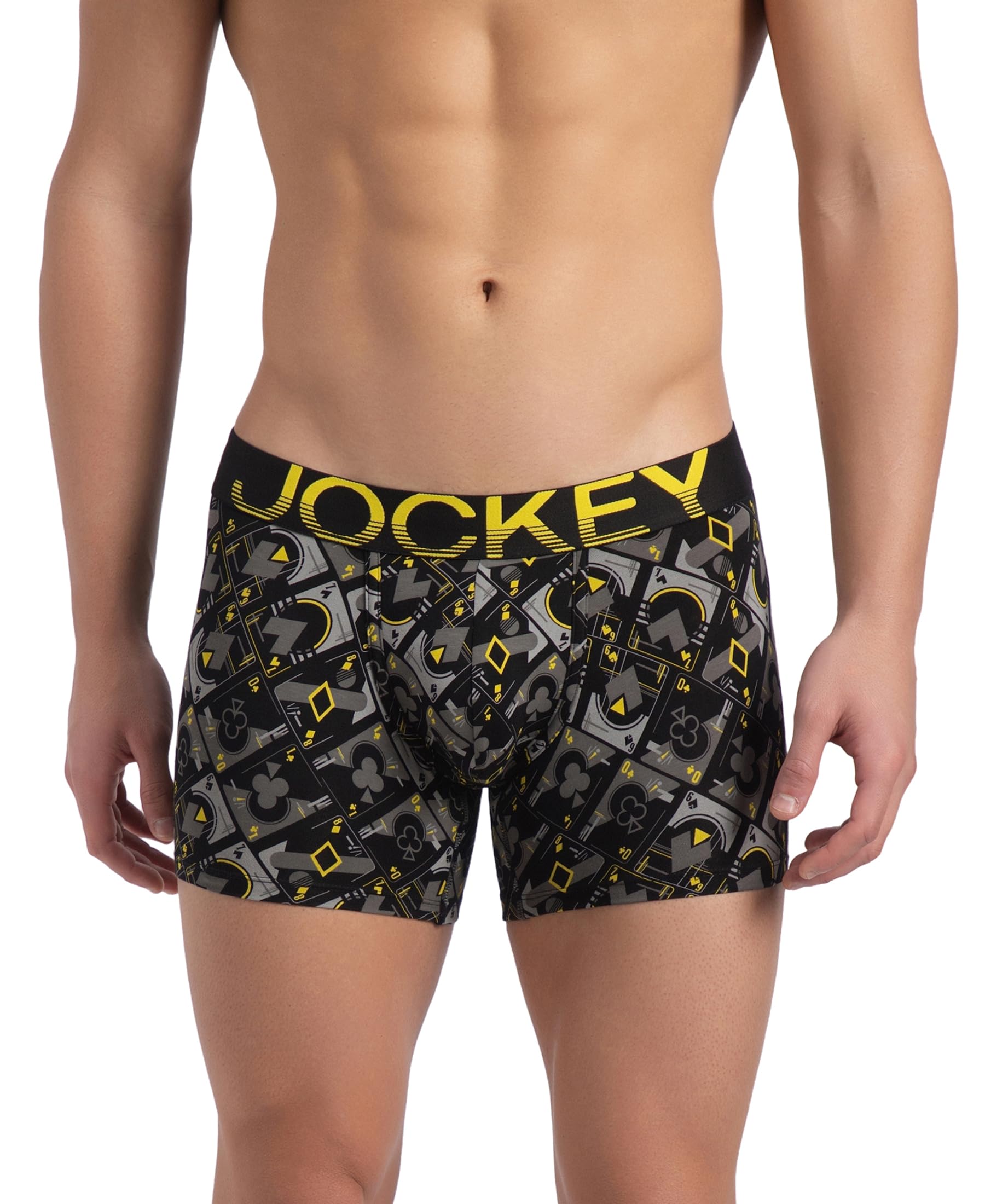FP23 Men's Super Combed Cotton Elastane Stretch Printed Trunk with Ultrasoft Waistband-image-33