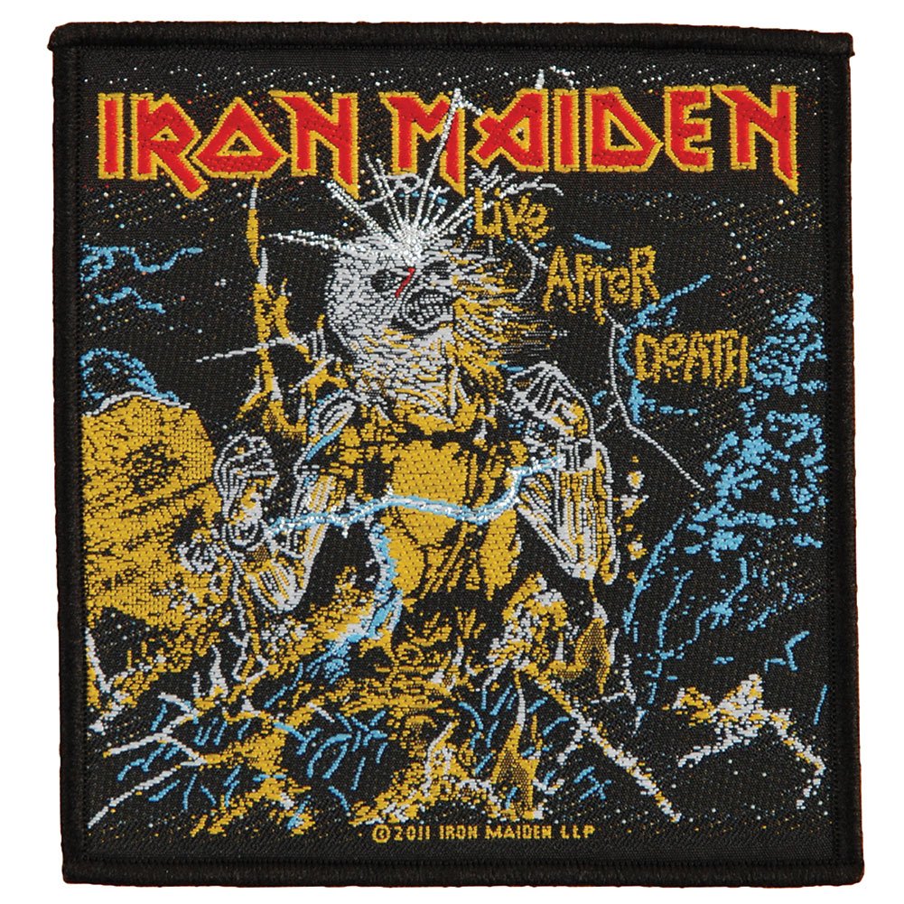 Razamataz Black Iron Maiden Live After Death Official Patch (10Cm X 10Cm)