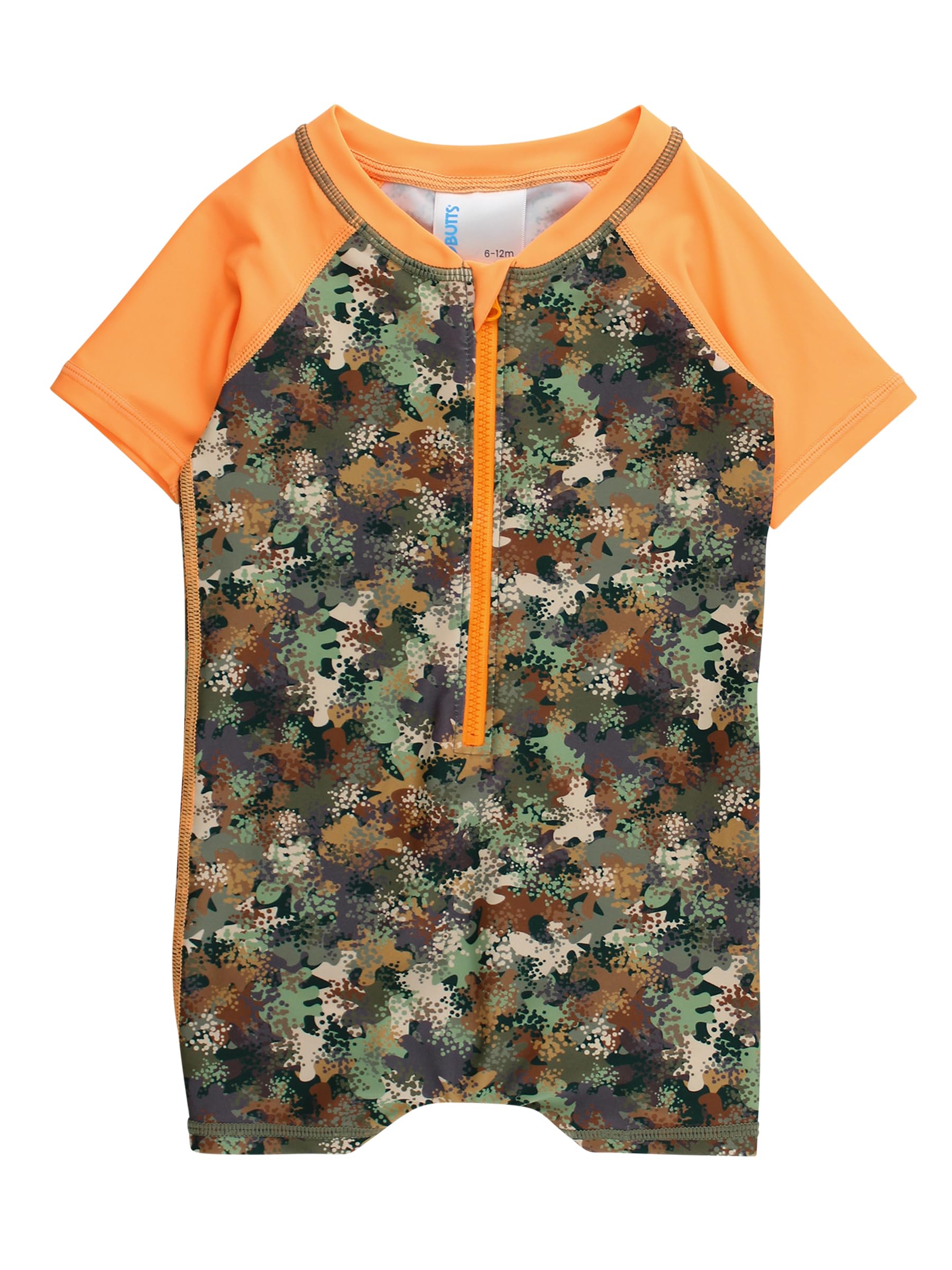 RUGGEDBUTTS Baby Boy Rash Guard Striped - One Piece Sunsuit UPF 50+