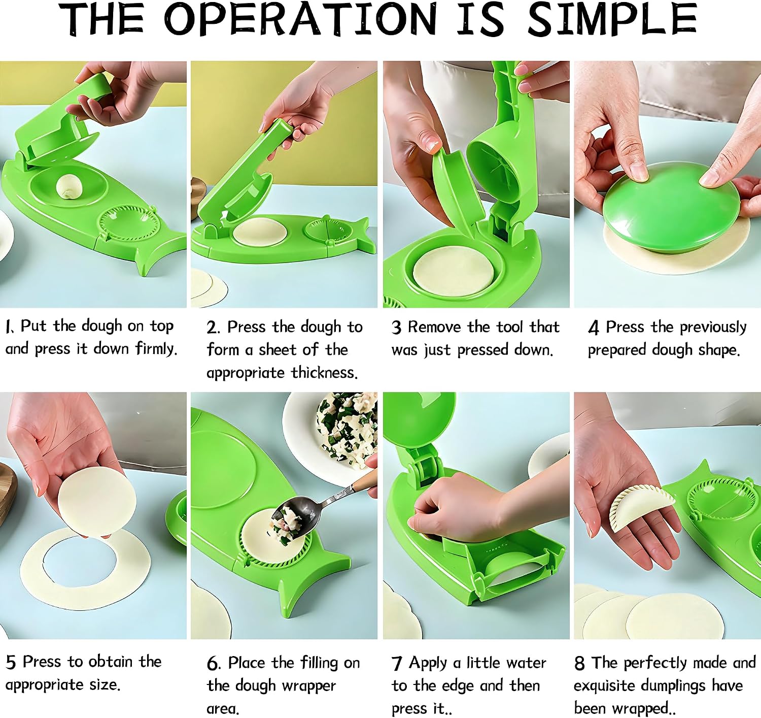 3 In 1 Dumpling Maker Press Small Asian dumpling Tool Mold