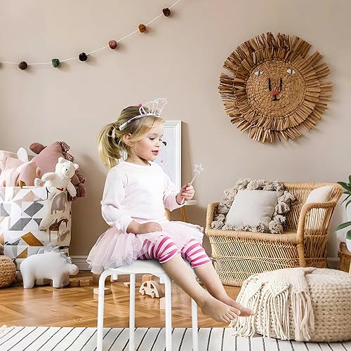 Miniatura 2 de VECELO Taburetes apilables para aula, sillas apilables portátiles de plástico de 12 pulgadas de altura con alfombrillas antideslizantes para la