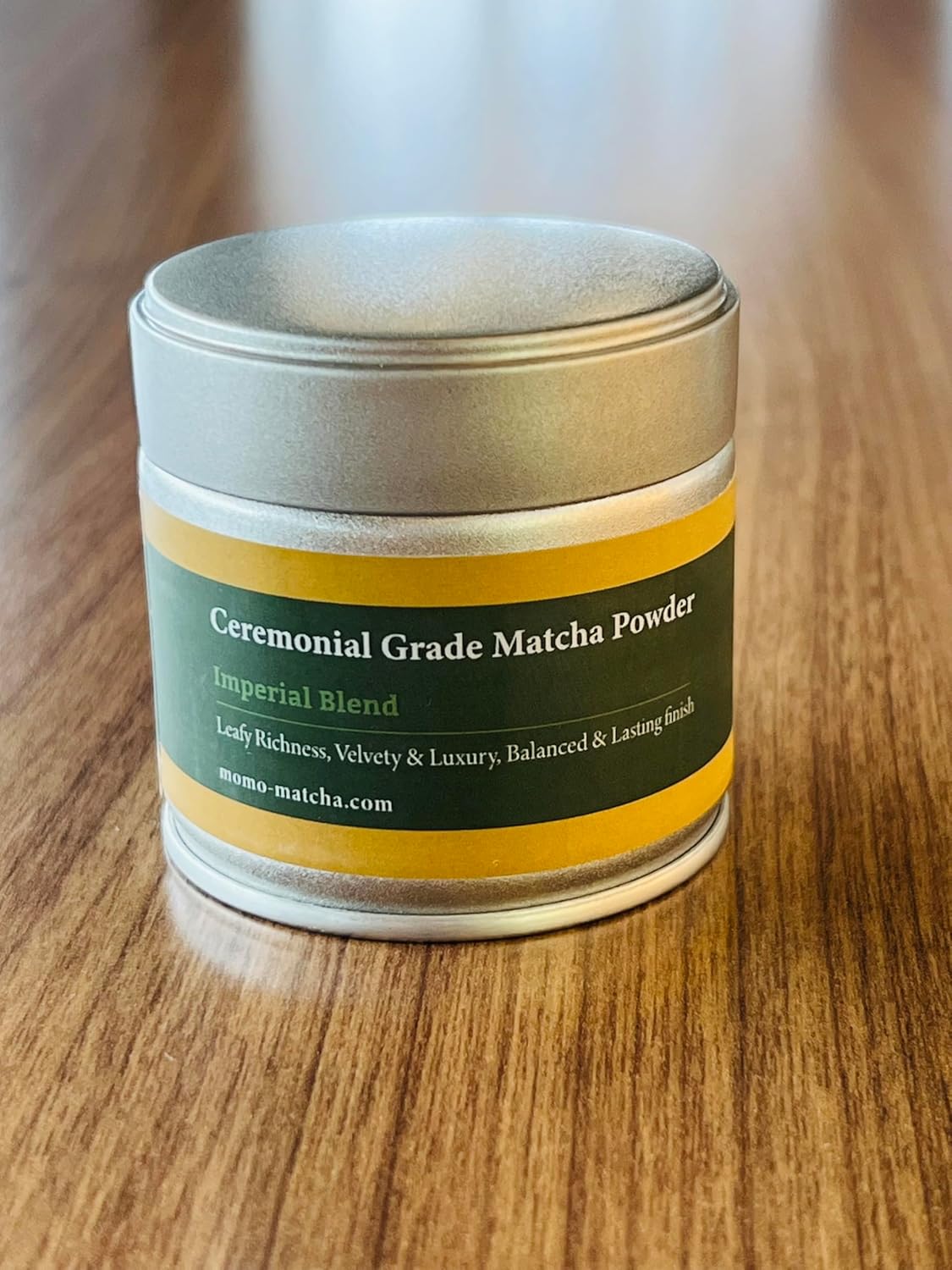 Momo Matcha - Ceremonial Grade Matcha Powder (Imperial Blend) – 30g Tin - Made in Japan