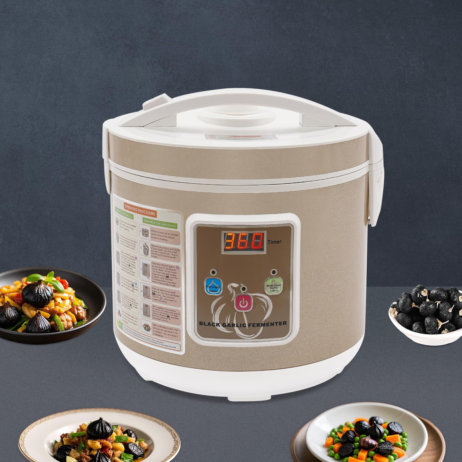 Fermentadora de ajo negro 5 litros - Yogurtera y fermentos para kimchi, natto, vino, vinagre