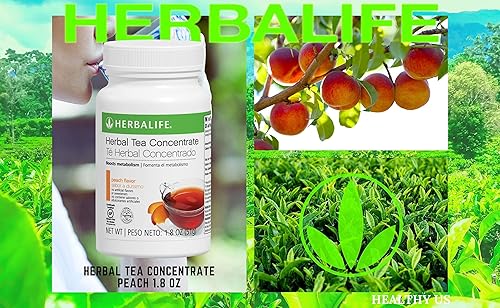Miniatura 8 de Herbalife Concentrado de té de hierbas melocotón 1.8 onzas (1.80oz) sin gluten, sabor natural, sin edulcorante artificial