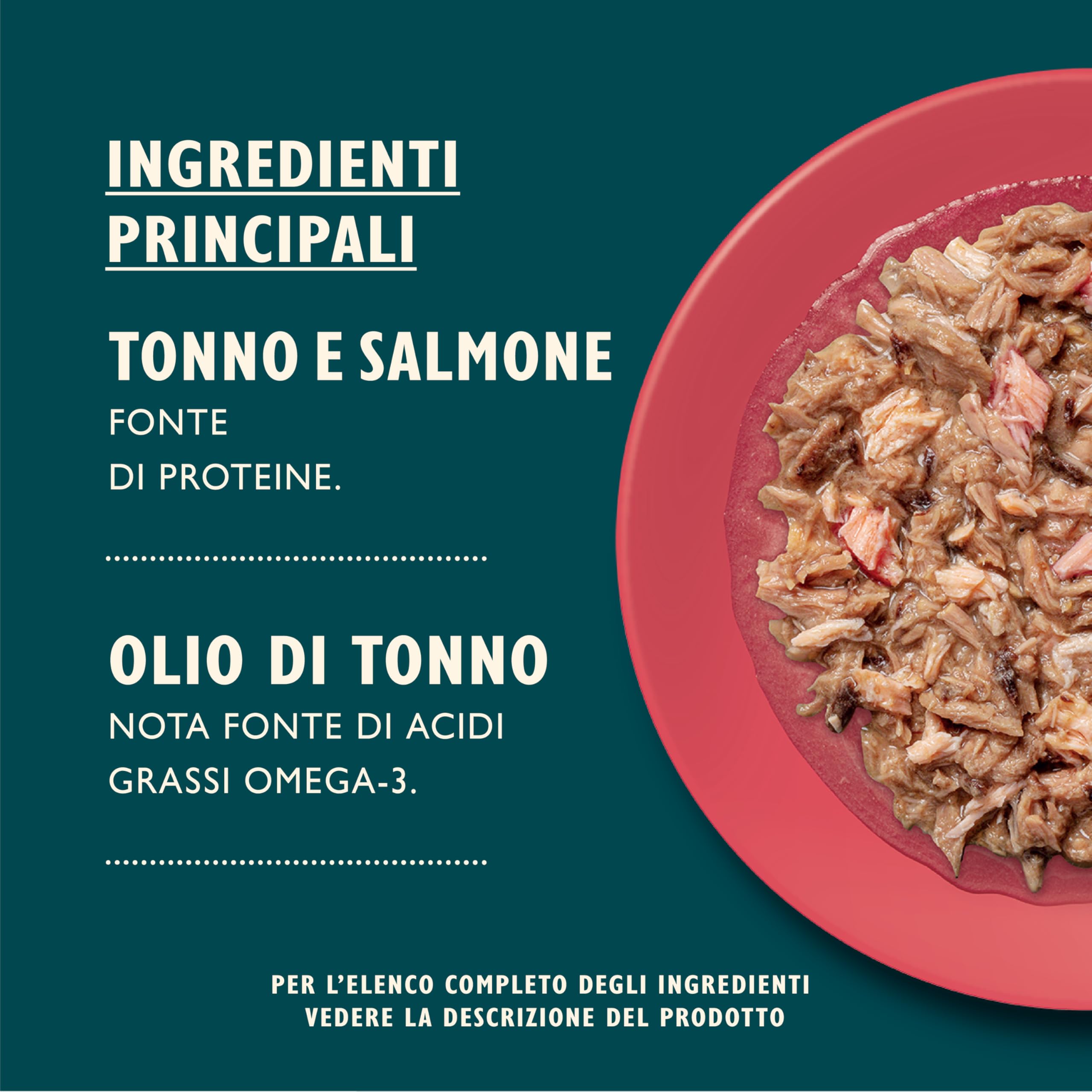 Lily's Kitchen Realizzato con ingredienti naturali filetto per gatti adulti con tonno e salmone 24 x 70 g