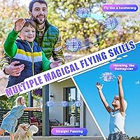 Vista 5 de Bola de orbe voladora 2023 Hover Boomerang Ball 6 efectos de iluminación, juguetes geniales, regalo para niños de 678910 años o más, juguete de bola