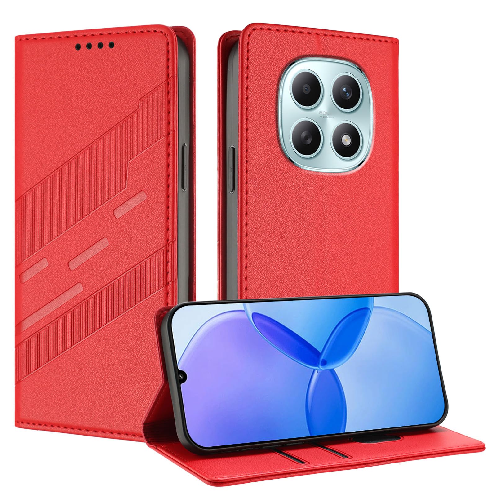 Succtopy Cover per Xiaomi Poco X6 Pro 5G Flip Caso in PU Pelle Premium Portafoglio Custodia Xiaomi Poco X6 Pro 5G [Protezione Completa] [Slot Scheda] [Kickstand] Case Xiaomi Poco X6 Pro 5G