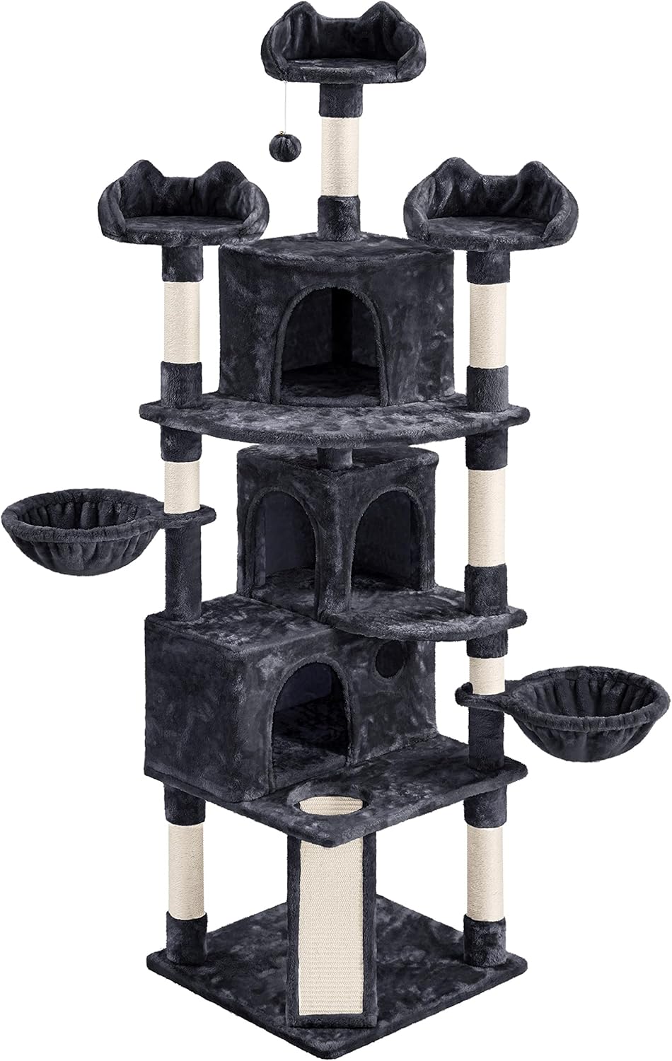 Topeakmart Cat Trees for Large Inoor Cats, 76.5'' Extra