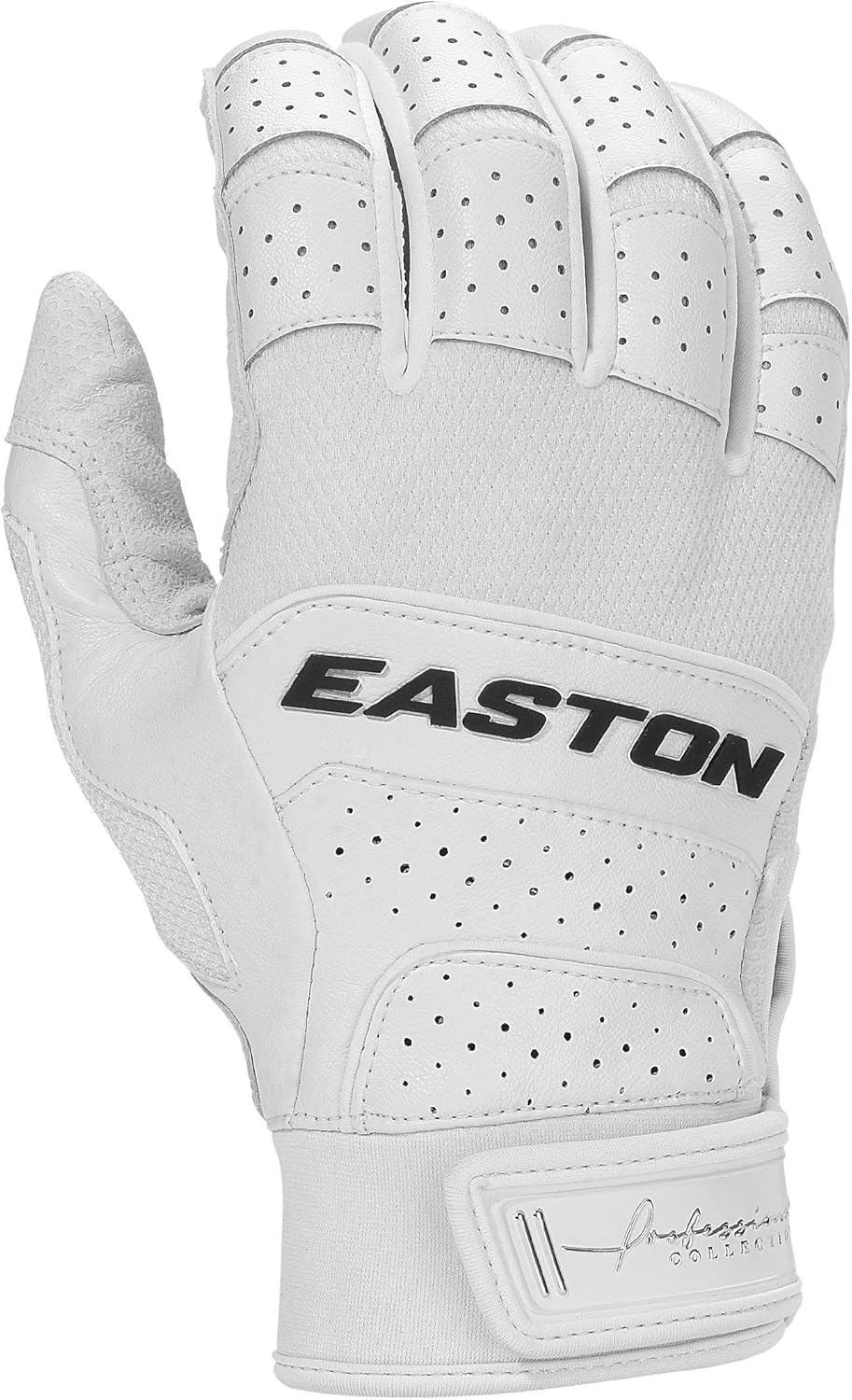 EASTON PROFESSIONAL COLLECTION Batting Glove Series, Pair, 2021, Adult, Premium Grade Cabretta Sheepskin Leather Palm, Smooth Microfiber With Diamond Spandex Back Of Hand, Comfort, Flexibility