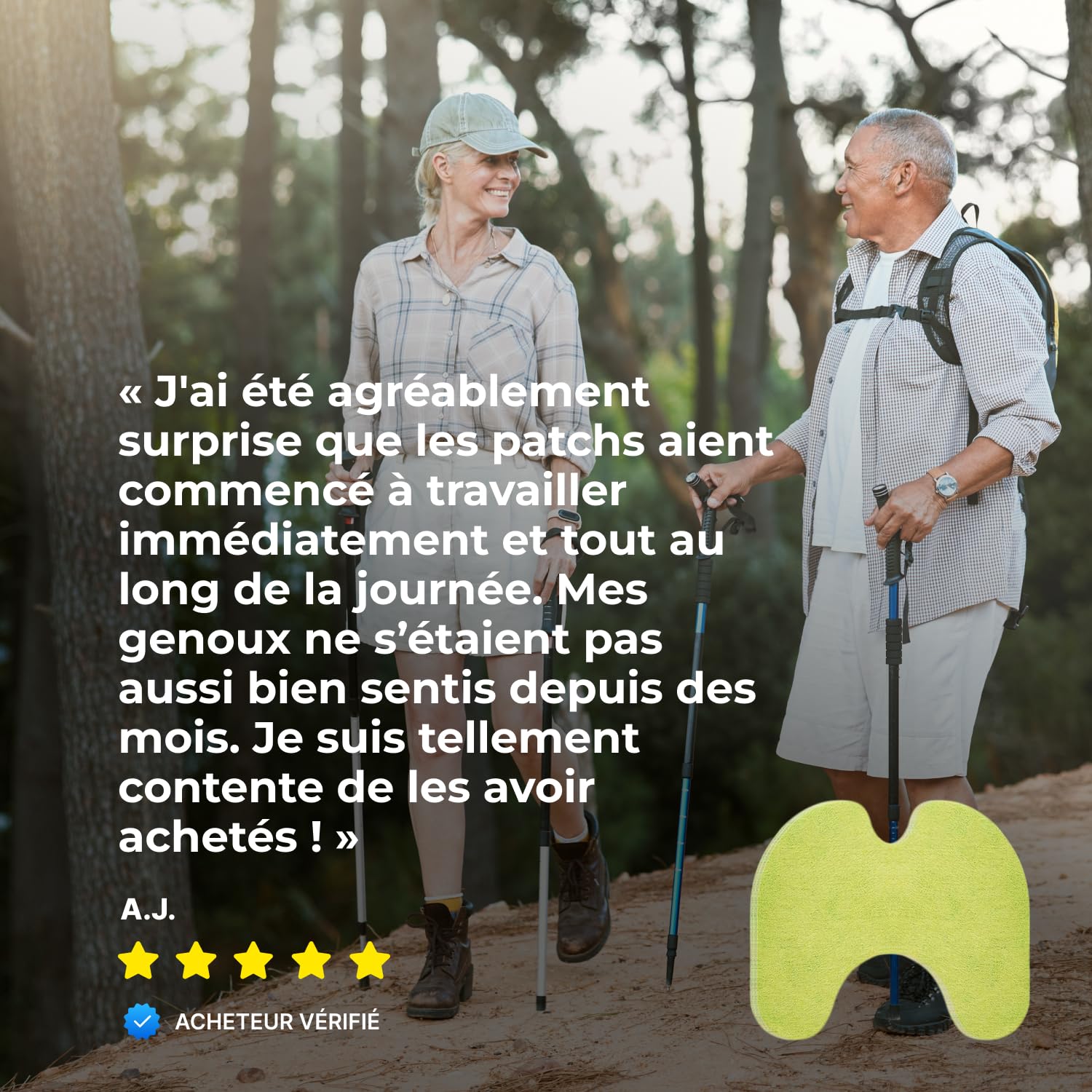 Wellnee Original Herbal Knee Patch – Plâtre Wellknee pour soutien du genou, du cou et du dos – Fabriqué avec des herbes naturelles et des ingrédients (30 coussins)