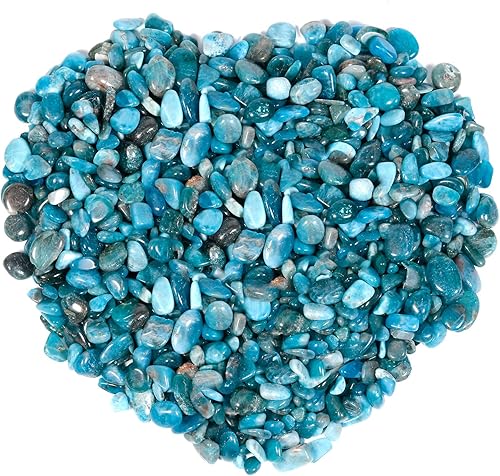 SUNYIK Morganita - Chips de cristal triturados en forma irregular de 1 libra (alrededor de 16.23 oz)