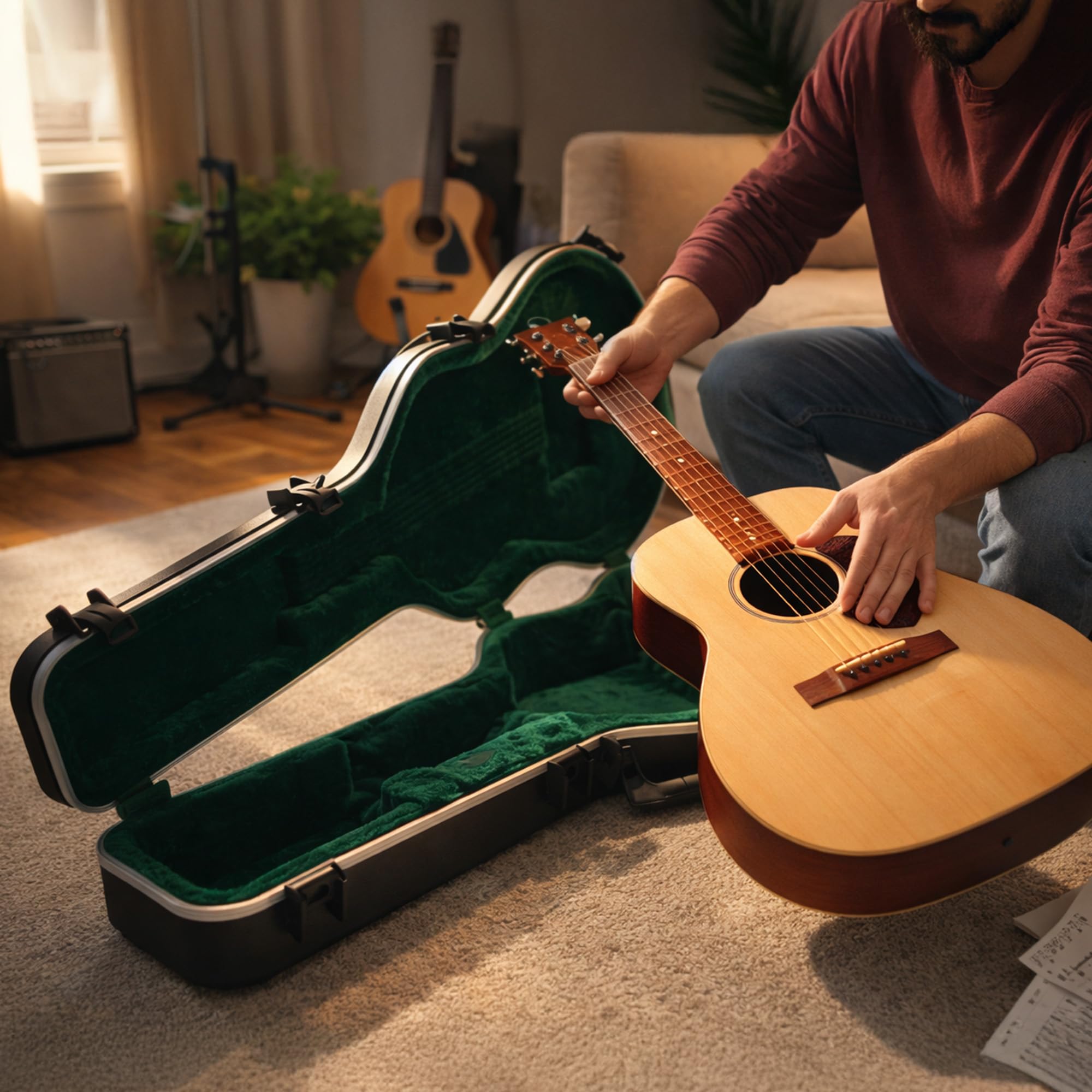 Amazon | SKB トリプルオーサイズ アコースティックギター用ハード