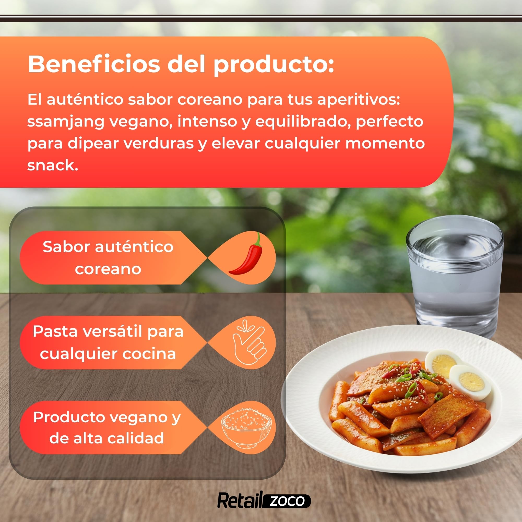 Pasta de chile Gochujang, Salsa Coreana de Guindilla y Arroz, Esencial para la cocina coreana, Ideal para preparar bibimbap, tteokbokki, marinadas para carnes o tofu, Contiene 2 botes de 500 gr — view 5