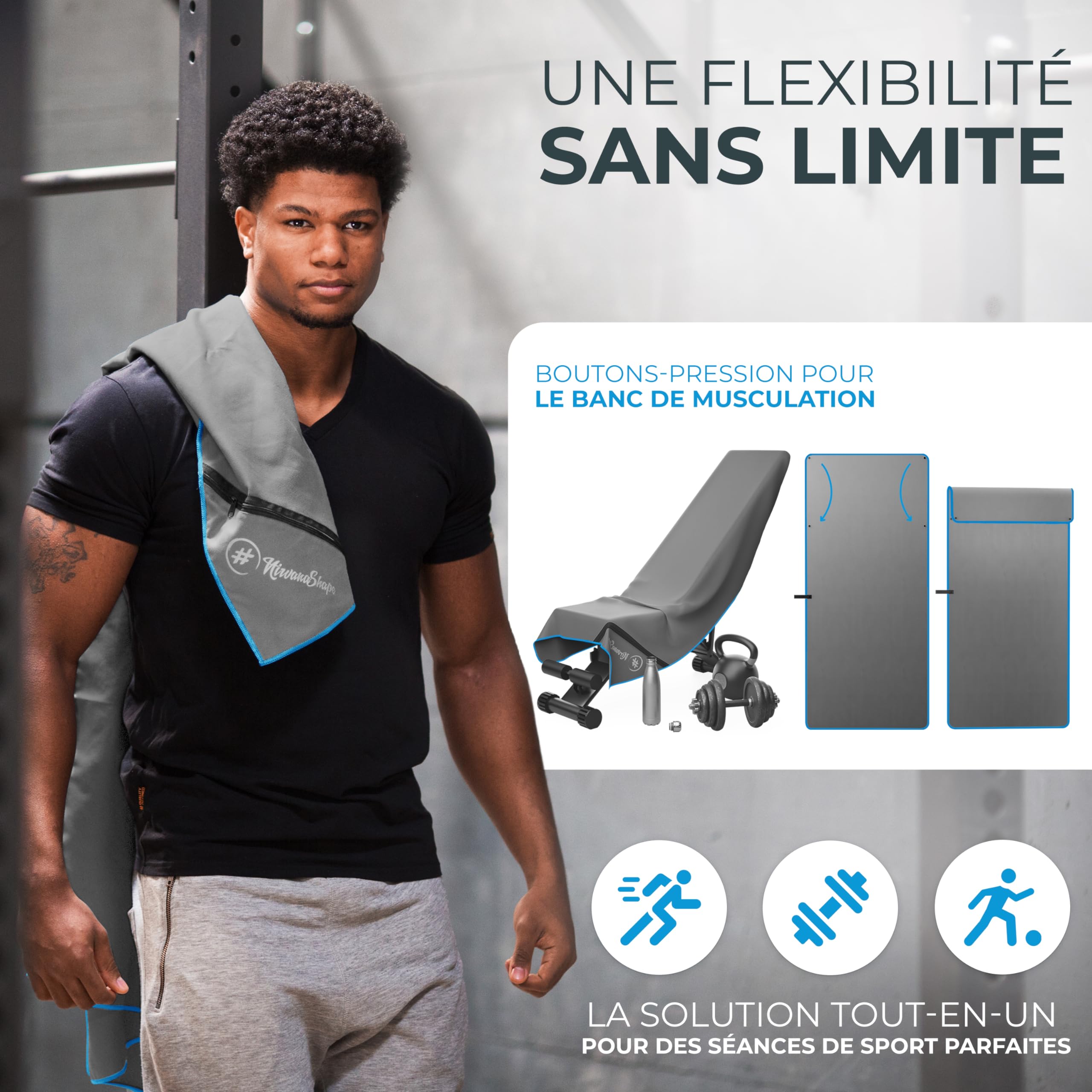 Serviette de Sport, Serviette de Fitness, Serviette de Sport en Serviette de Sport, Serviette de Fitness, Serviette de Sport en