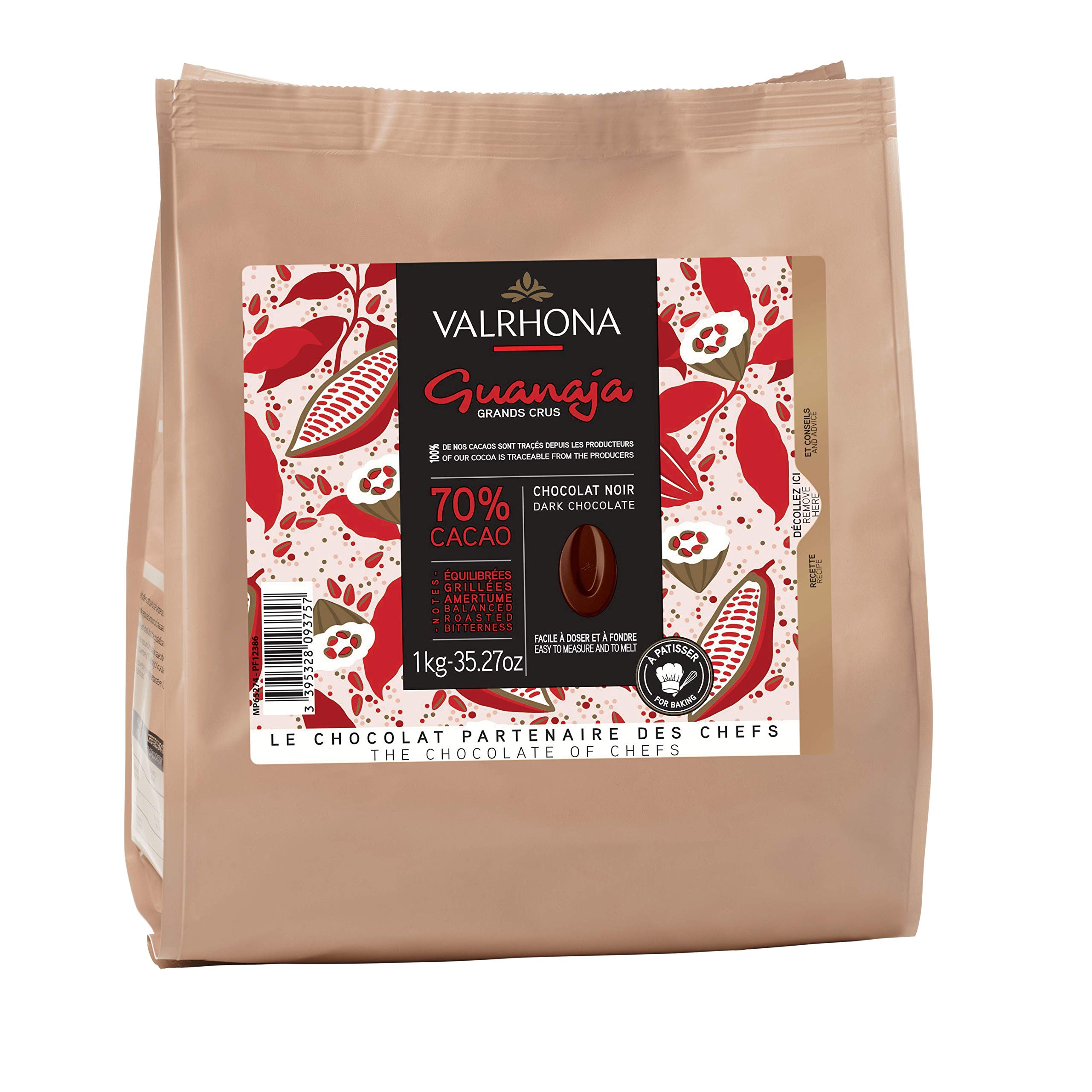 Valrhona Chocolat Noir, Guanaja 70, 1kg Buy Online in Malaysia at