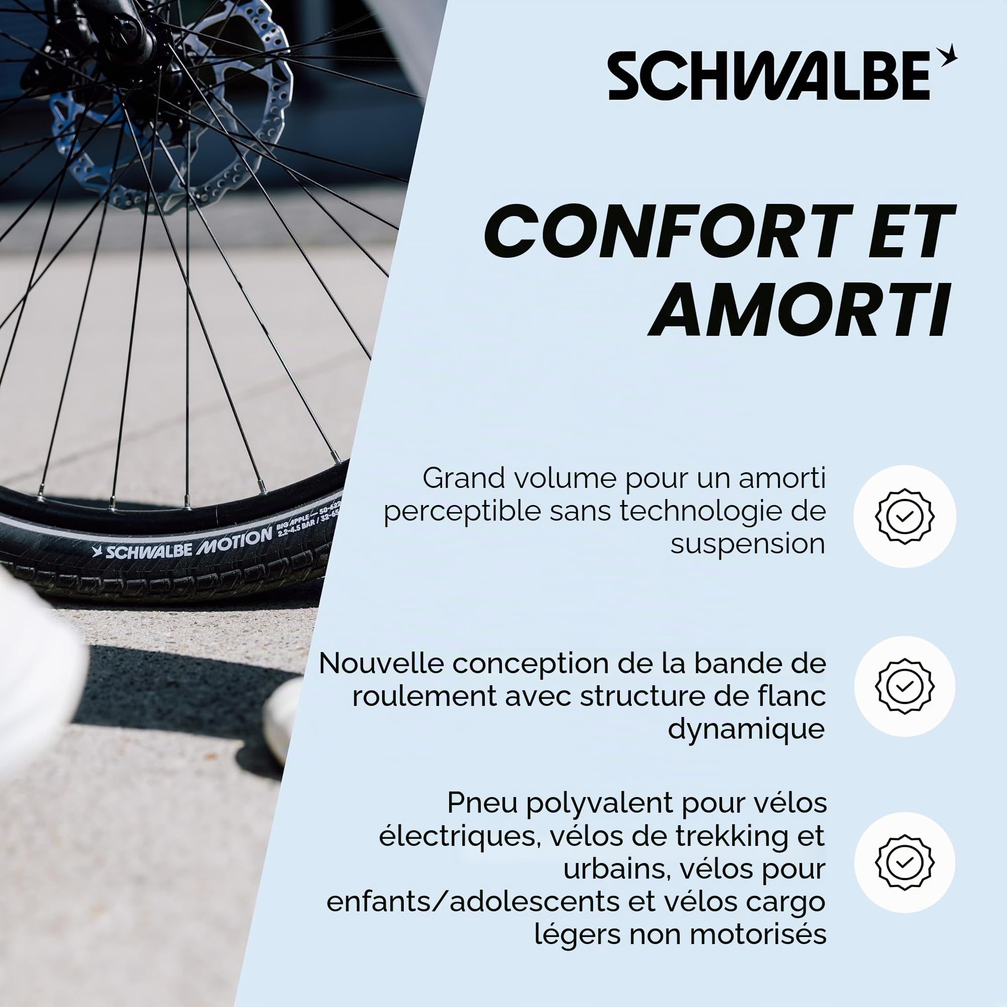 Schwalbe Big Apple Pneu de vélo Unisexe