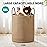 Jute Rope Laundry Hamper Basket by YOUDENOVA, 58L Tall Laundry Basket, Baby Nursery Hamper for Blanket Storage for Bedroom-Large-Jute