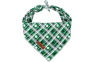 Lionet Paws Green Clover St Patricks Dog Bandana