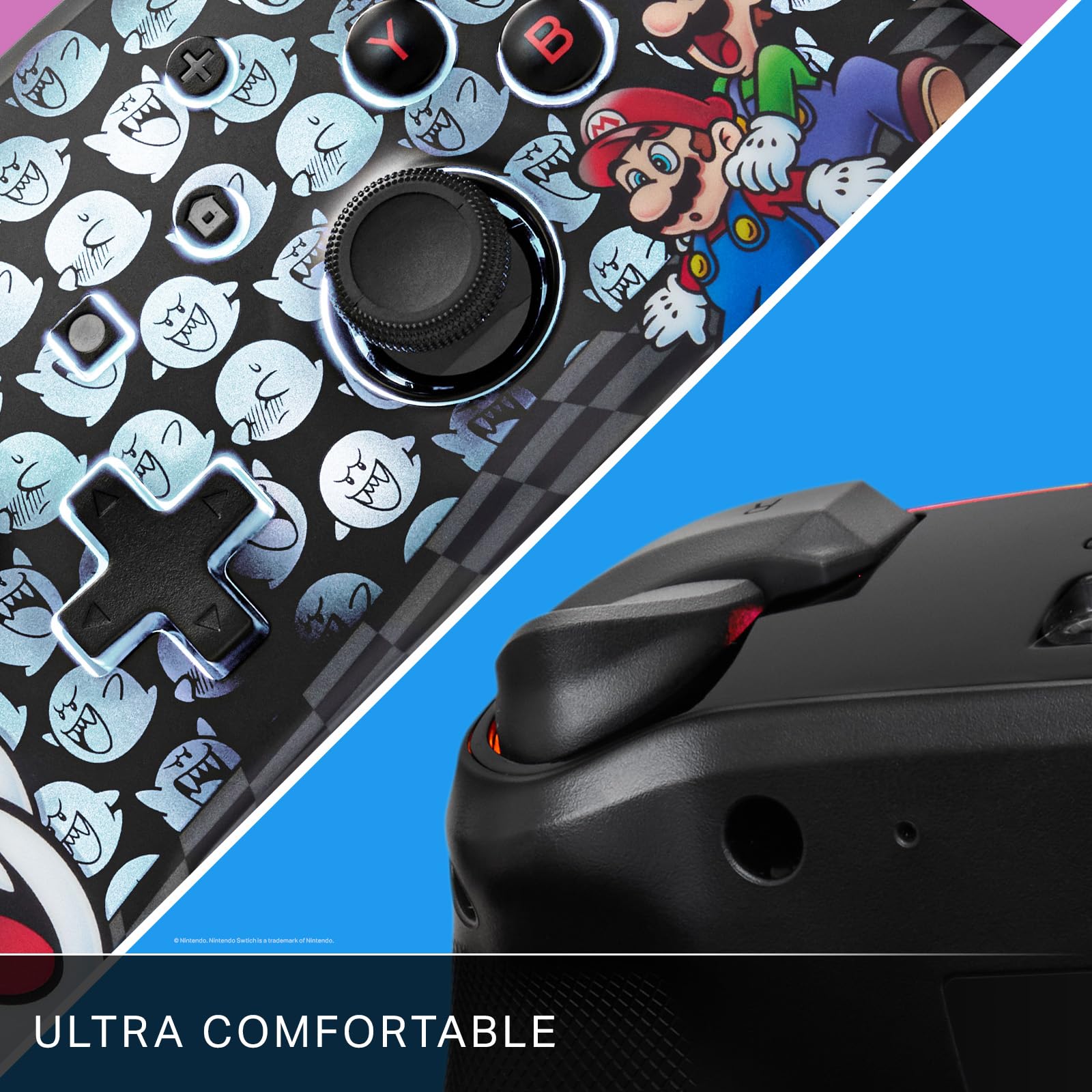 PowerA Enhanced Wireless Controller for Nintendo Switch with Lumectra - Peek-A-Boo
