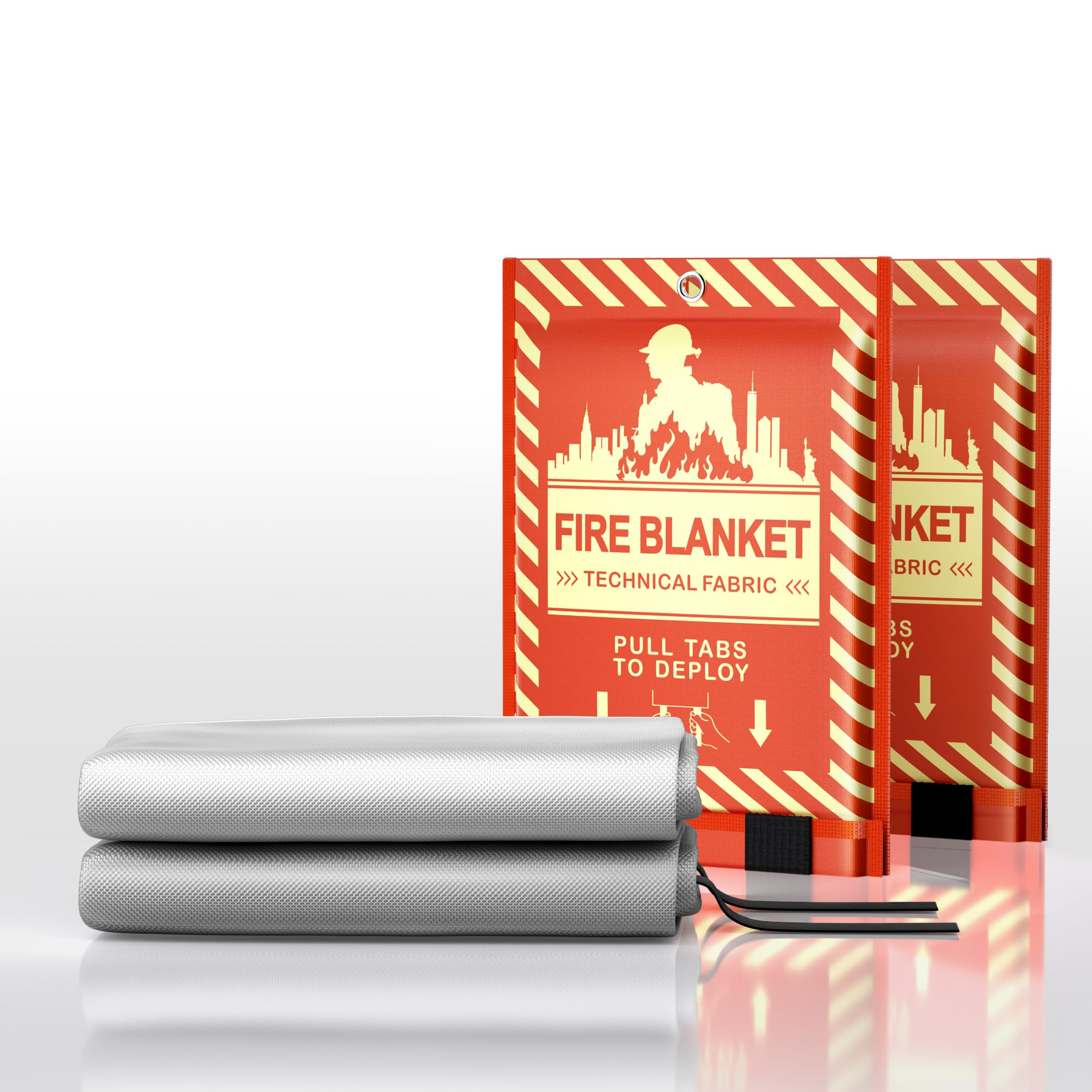 Couverture anti-feu pour cuisine et camping en fibre de verre phosphorescente